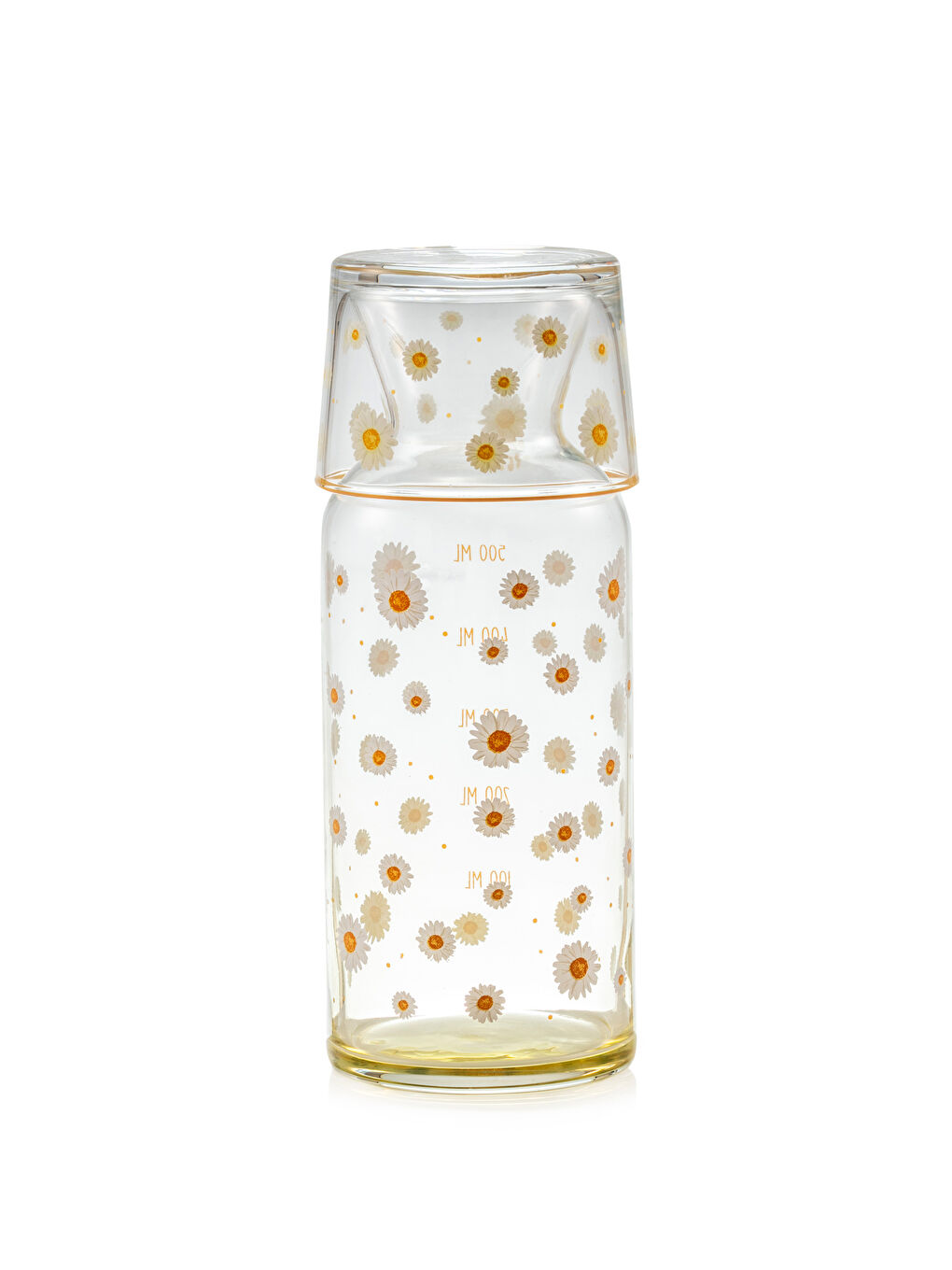 LCW HOME Beyaz Çiçek Baskılı Cam Sürahi 700 ml - 5