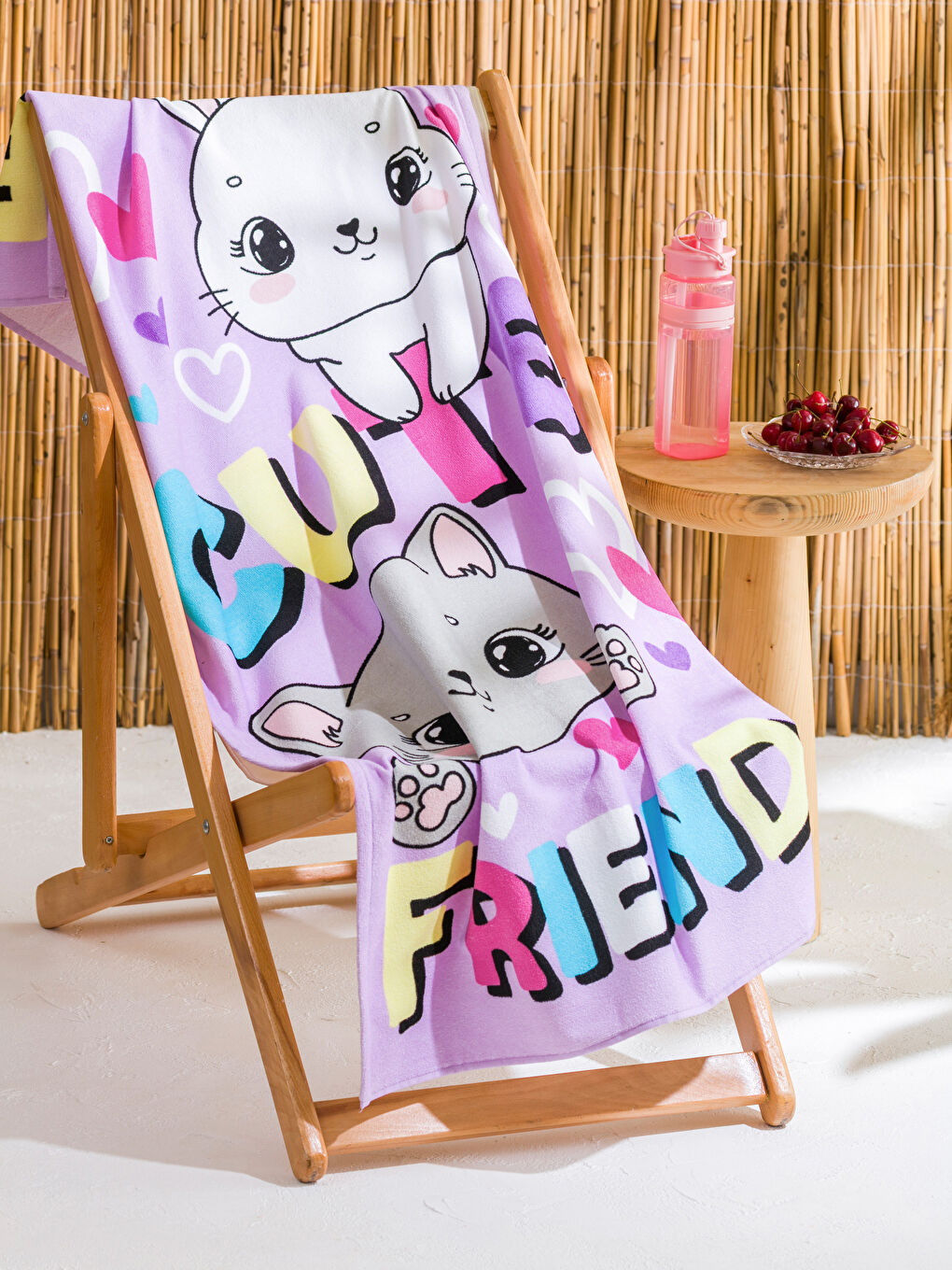 LCW HOME Hello Kitty Printed Girls' Beach Towel 75x150 cm -S5KE85Z4-G3W