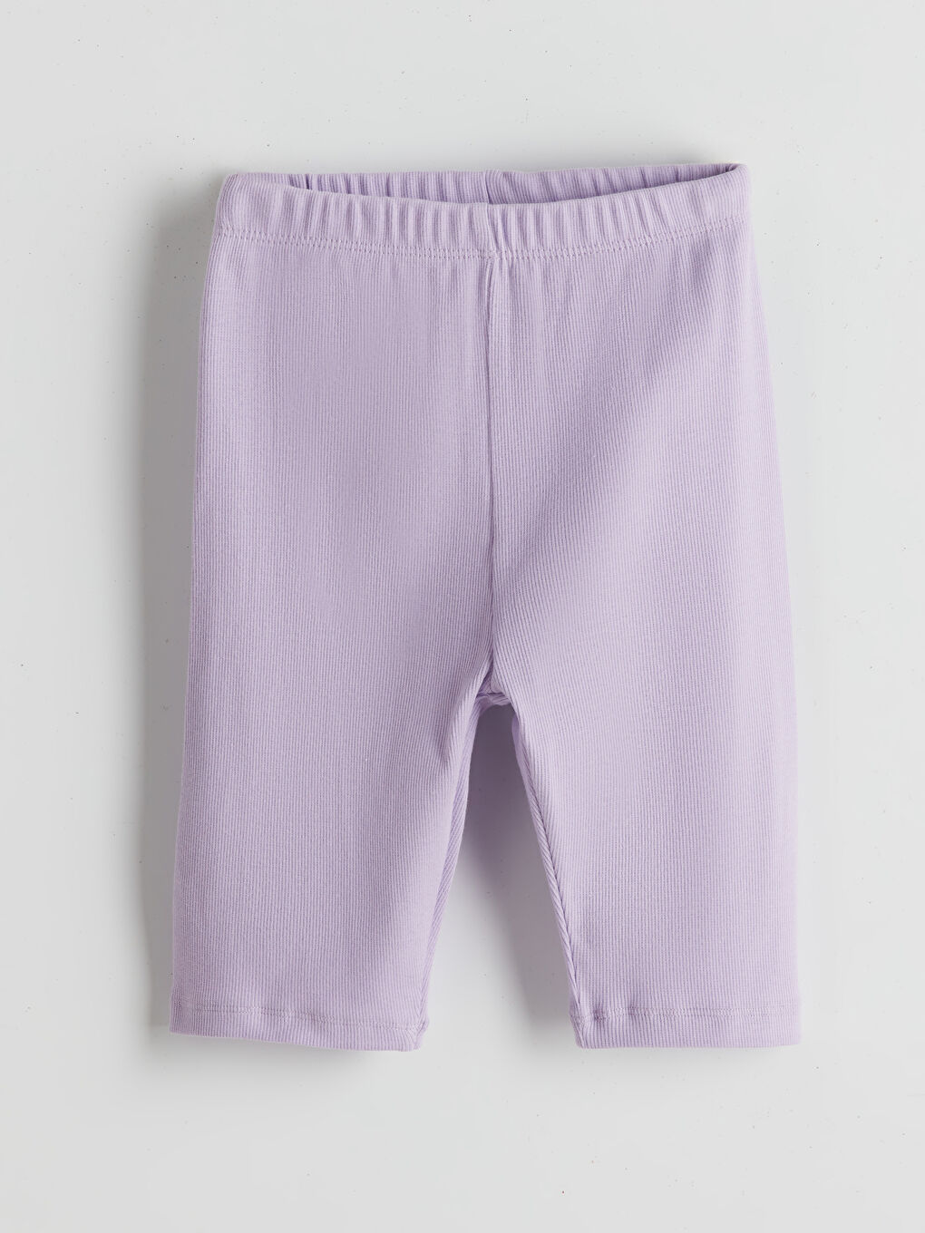 Lila Beli Lastikli Kısa Kız Çocuk Tayt