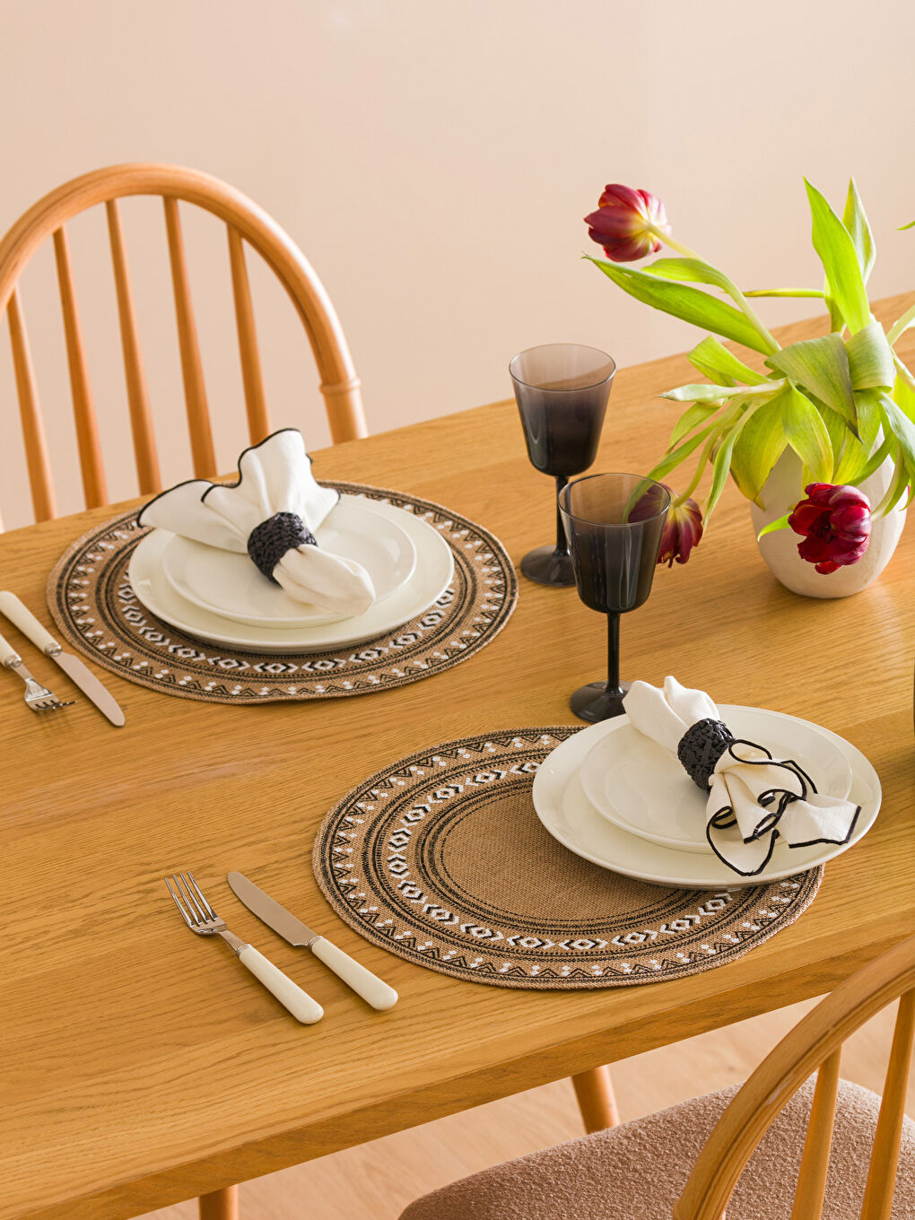 LCW HOME ڕایەخی ژێر قاپی چاپی دوو دانەیی ٣٨ سم -W55861Z8-LU7