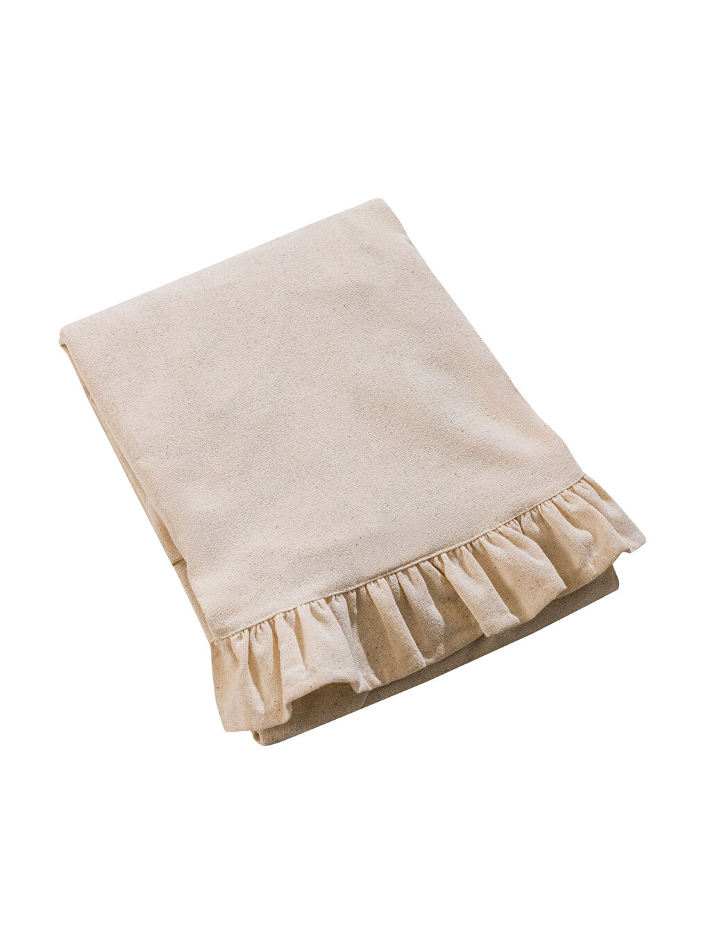 مفرش طاولة بتفاصيل الكشكشة 150x150 cm-3