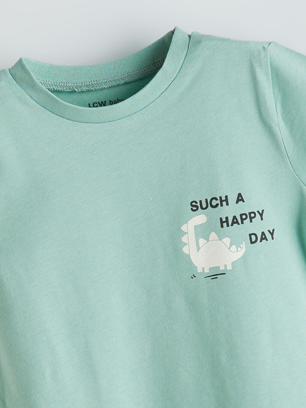 Yeşil Bisiklet Yaka Baskılı Erkek Bebek Penye Tulum-1