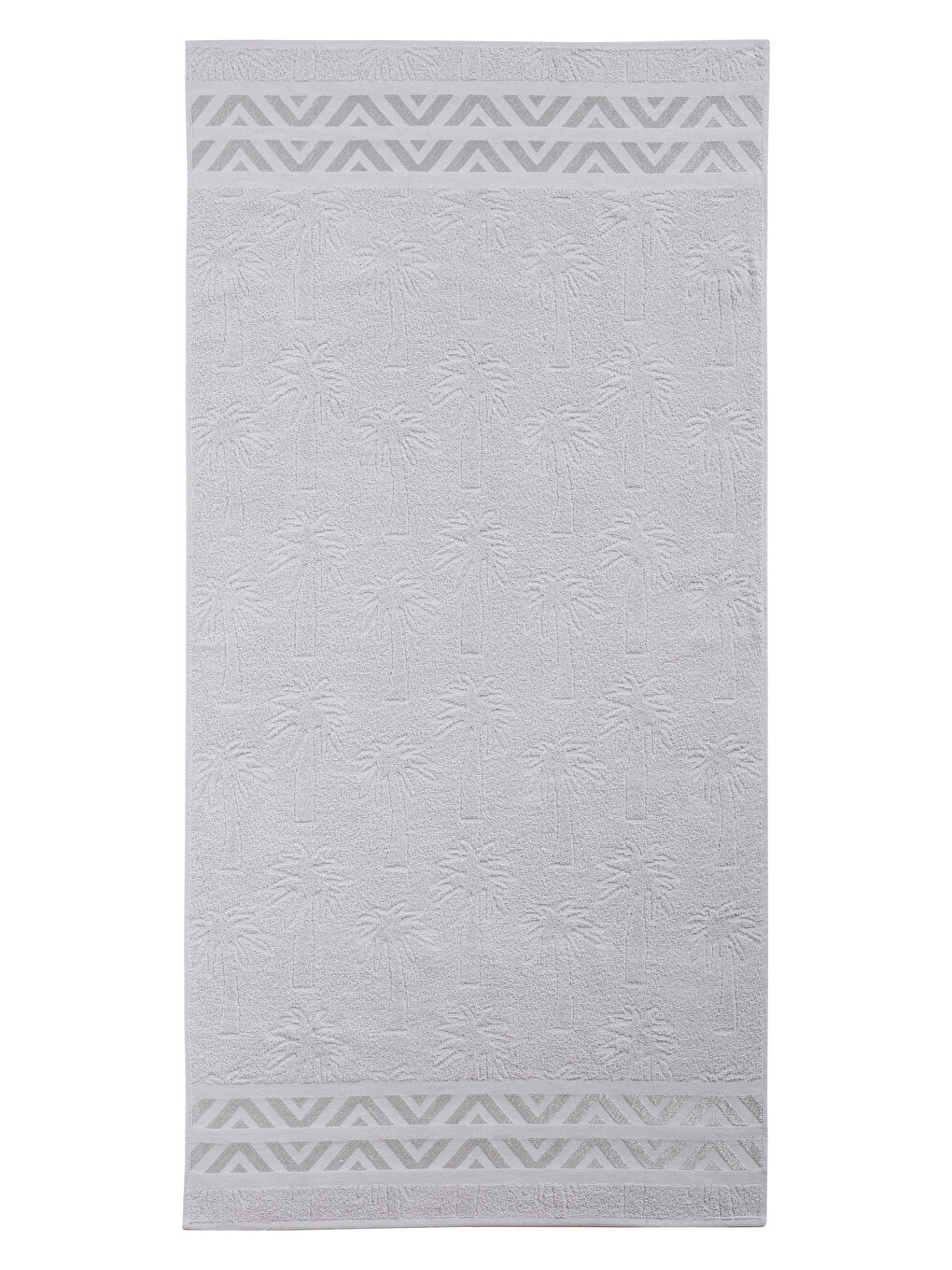 LCW ECO Gri Nakışlı Erkek Banyo Havlusu 70x140 cm - 3