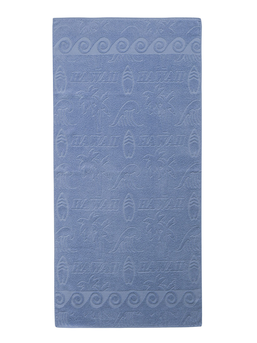 İndigo Baskılı Erkek Plaj Havlusu 70x140 cm