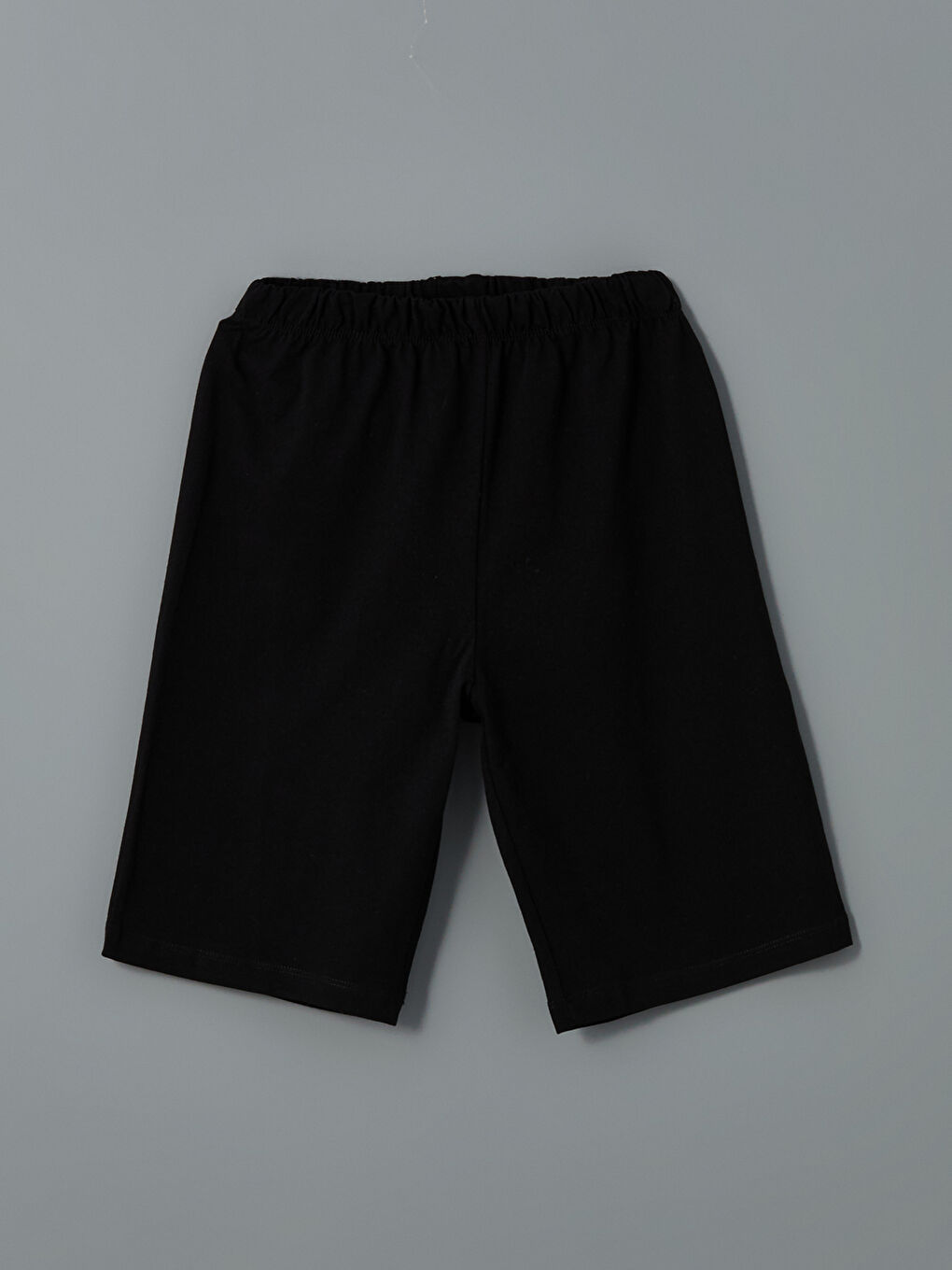 Siyah Beli Lastikli Erkek Çocuk Pijama Şort