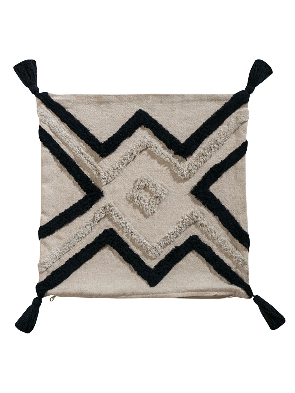 LCW HOME Embroidered Tassel Detailed Cushion Cover 45x45 cm -W57127Z8-LQB