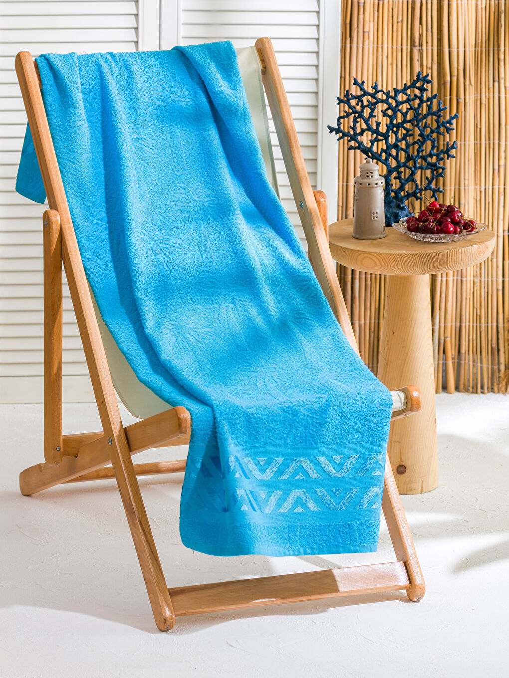 LCW ACCESSORIES Cotton Kids Beach Towel 70x140 cm -S5LD23Z4-YBK
