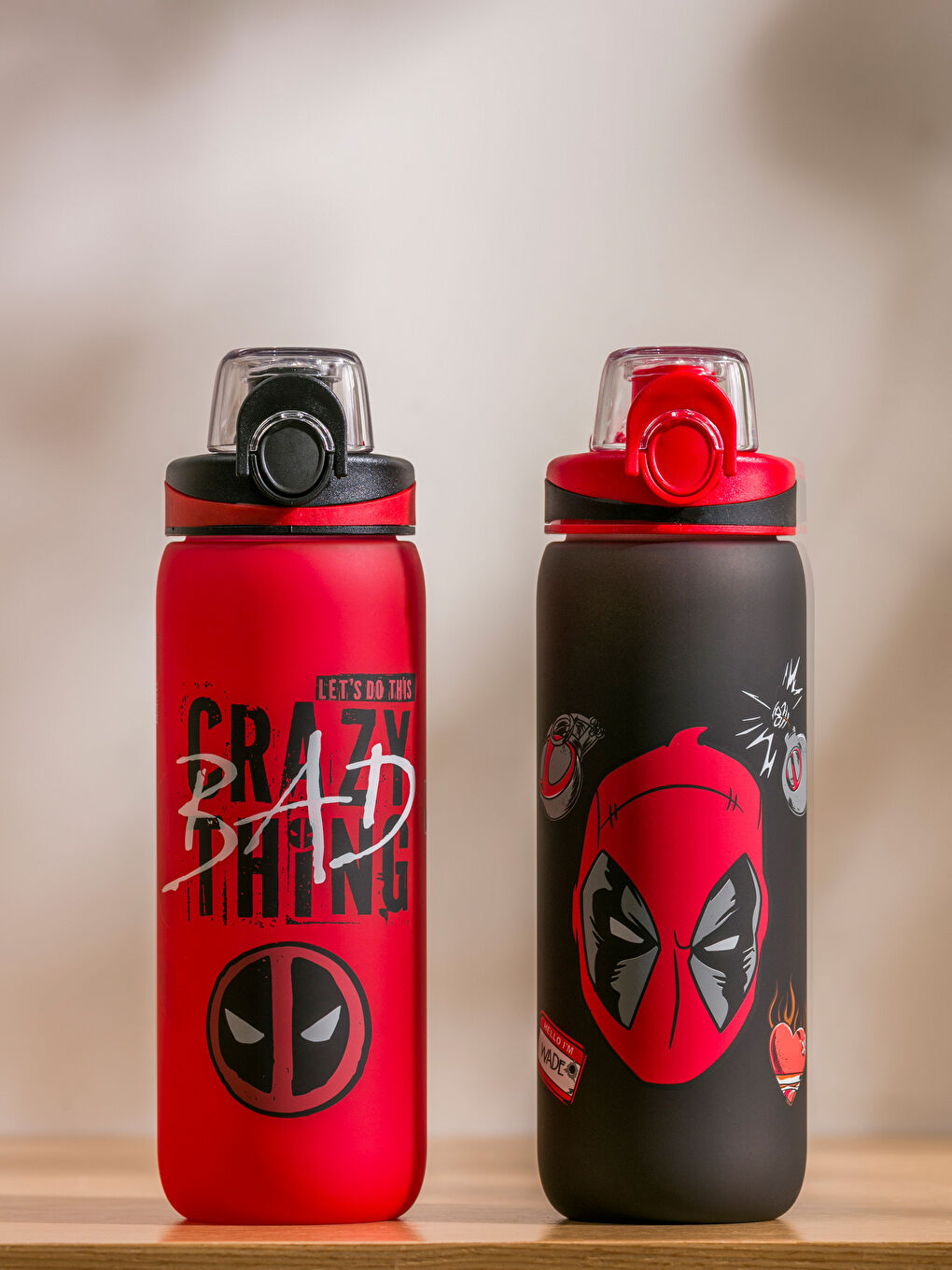 Deadpool Printed Bottle With Cap 630 Ml -S5LD34Z8-QBC