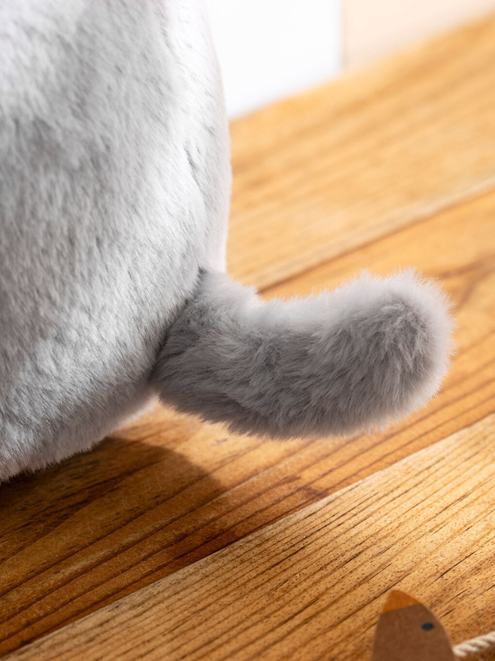 LCW HOME Gri Kedi Figürlü Pelüş Bebek Kırlent 20 Cm - 2