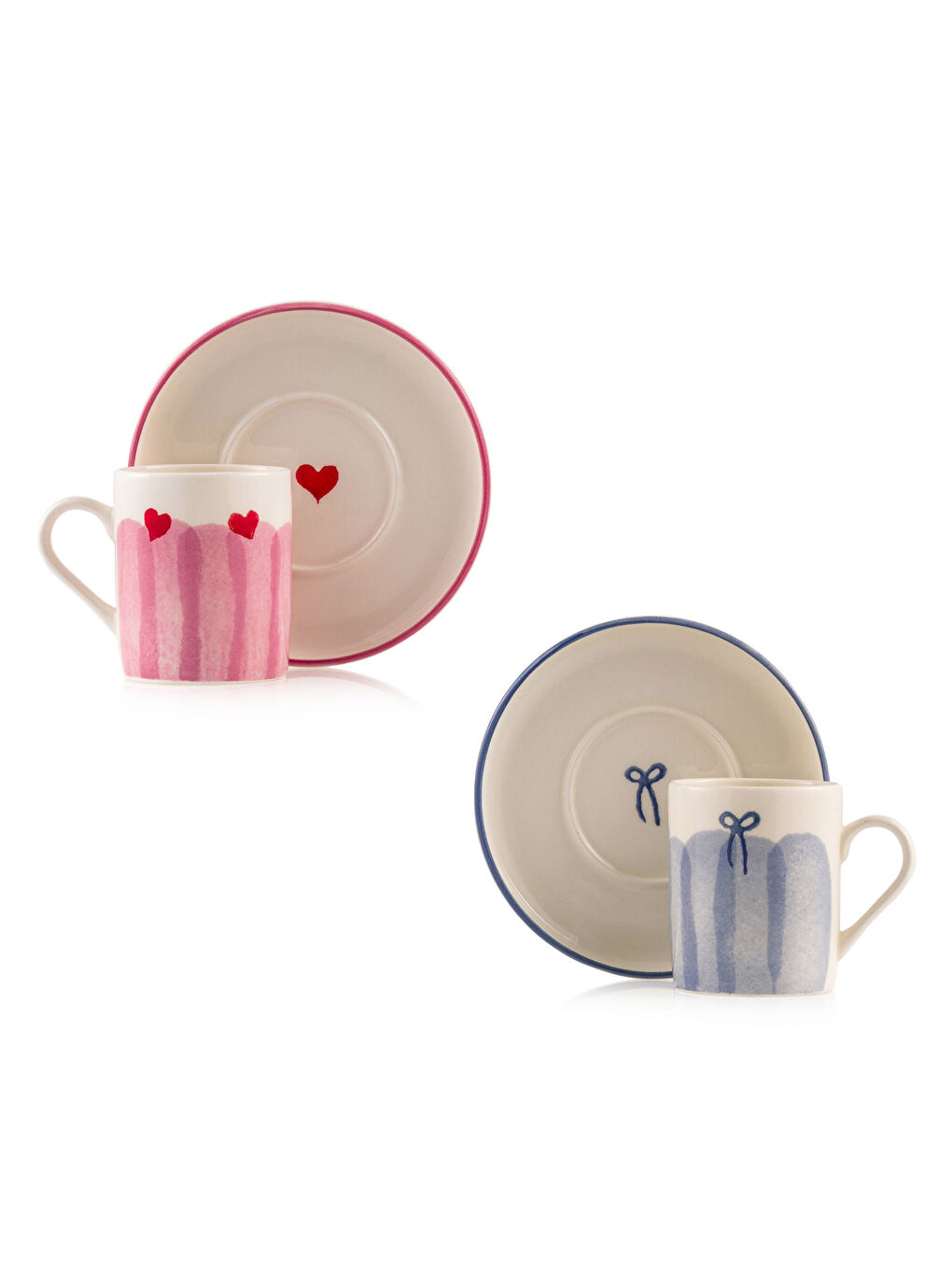 LCW HOME Baskılı 2 Kişilik Seramik Kahve Fincan Takımı 90 ml