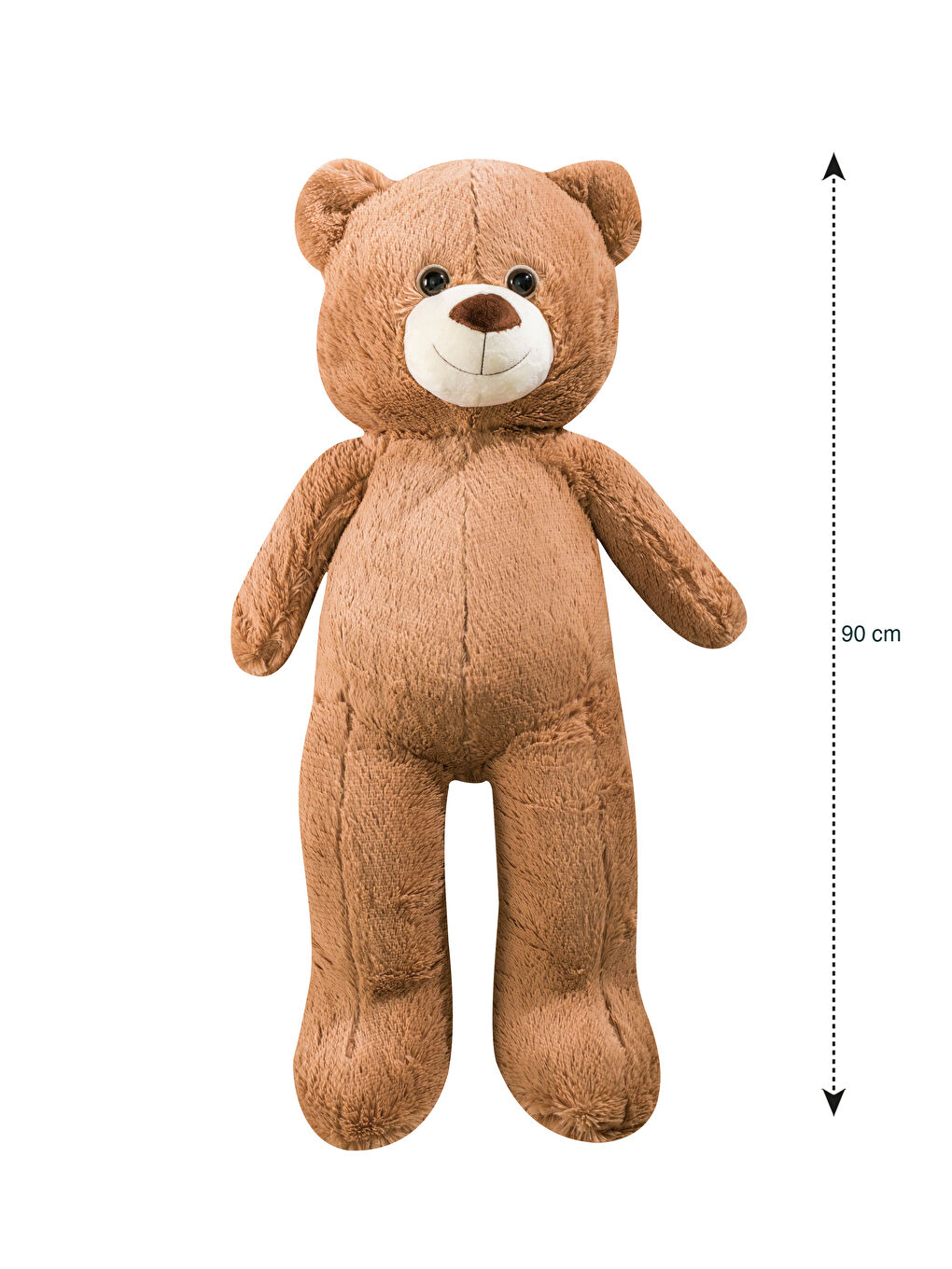 LCW HOME Kahverengi Ayıcık Figürlü Dolgulu Pelüş Bebek Kırlent 90 Cm - 4