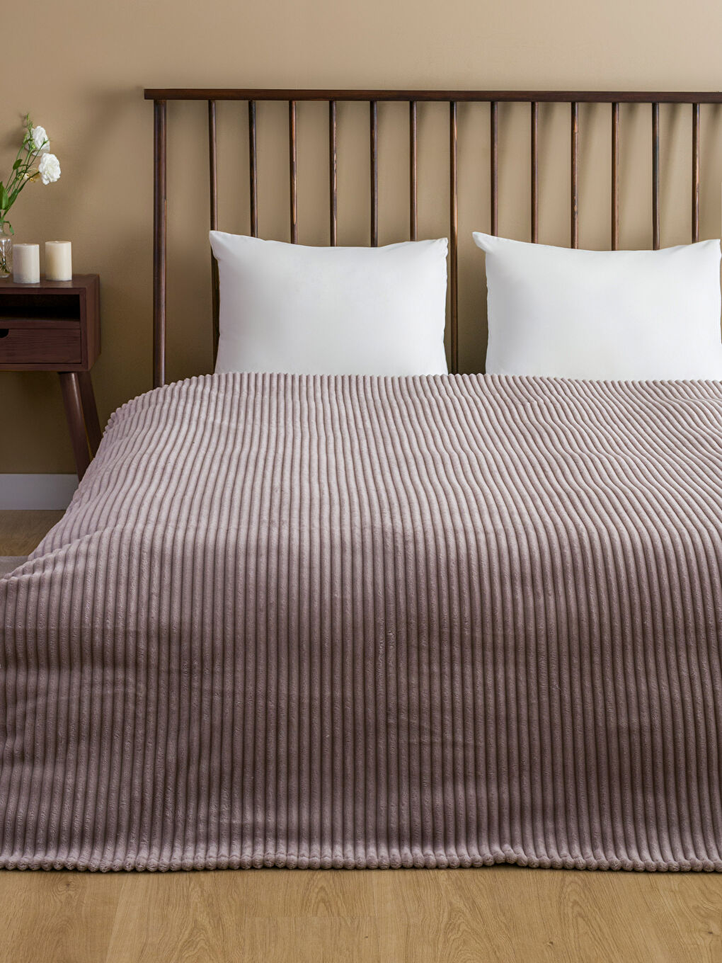 Ribbed Welsoft Double Blanket 200x220 cm