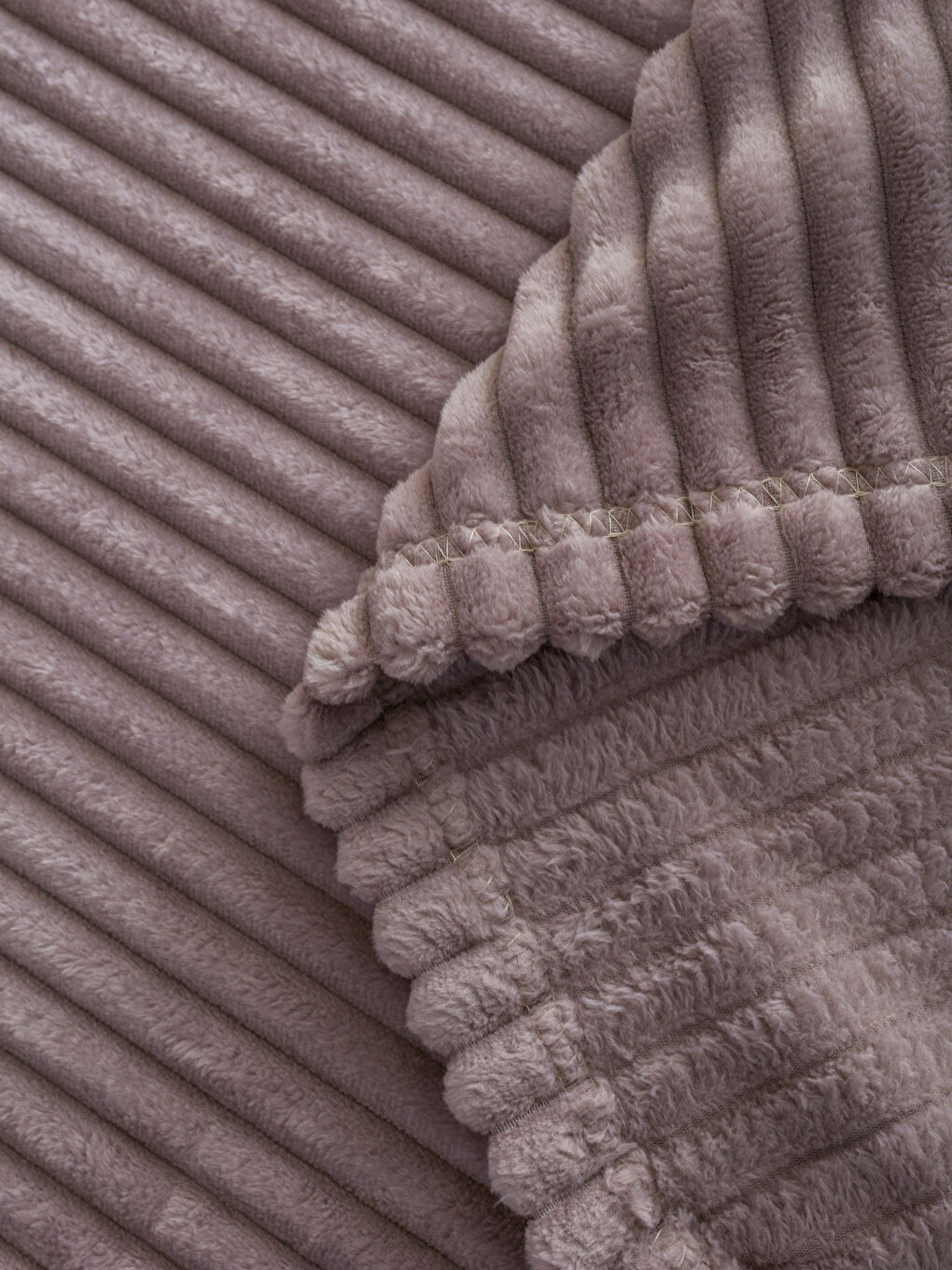 Ribbed Welsoft Double Blanket 200x220 cm-3