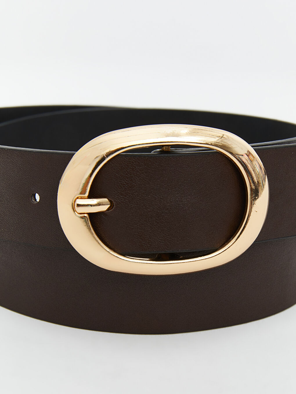 Siyah Deri Görünümlü Kadın Kemer-2