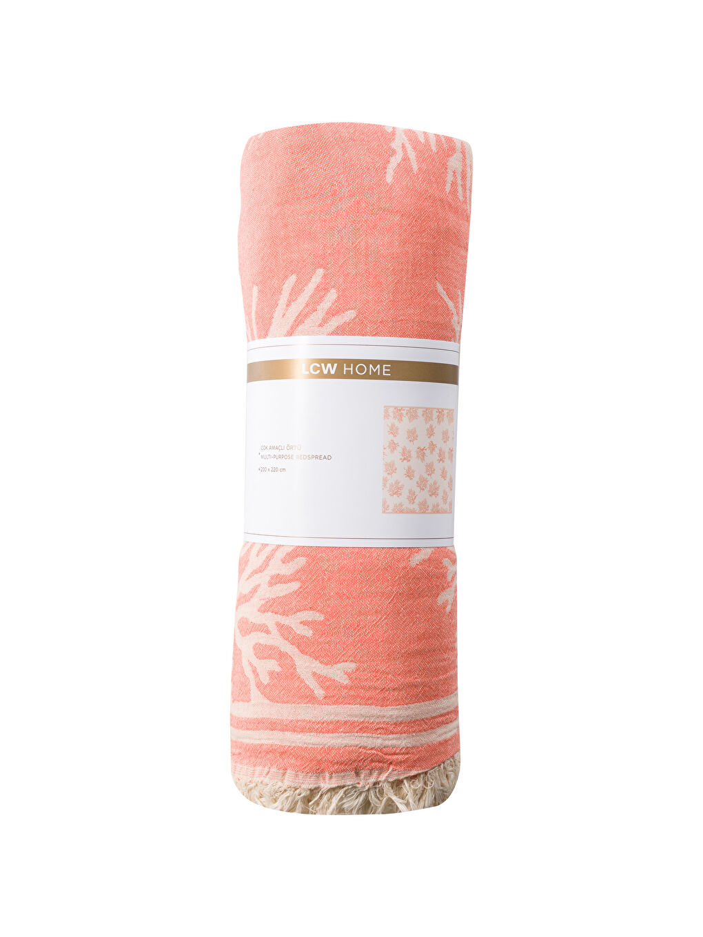 LCW HOME Cotton Double Bedspread 200x220 cm -S5M589Z8-FPC