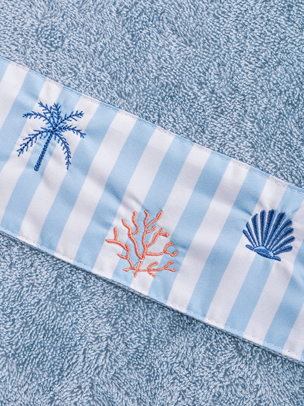 Embroidered Cotton Face Towel 50x80 Cm -S5ME74Z8-CYK
