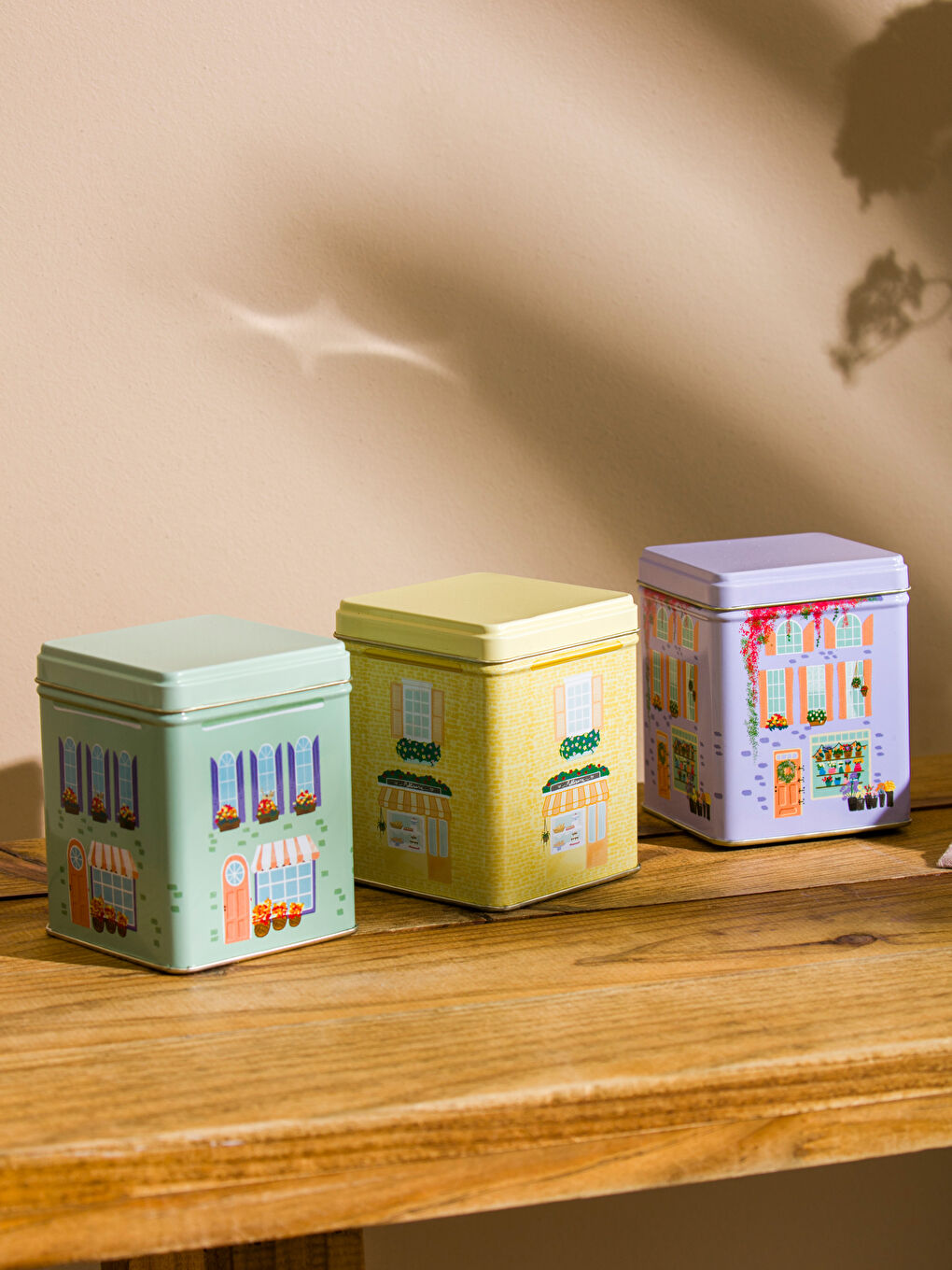 Metal Food Storage Container Set 3-packs 10 cm-1