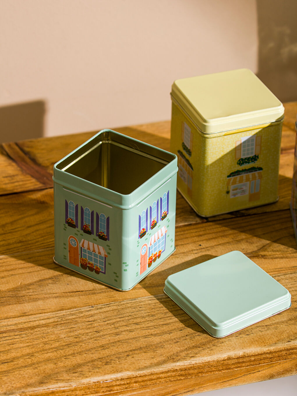 Metal Food Storage Container Set 3-packs 10 cm-2