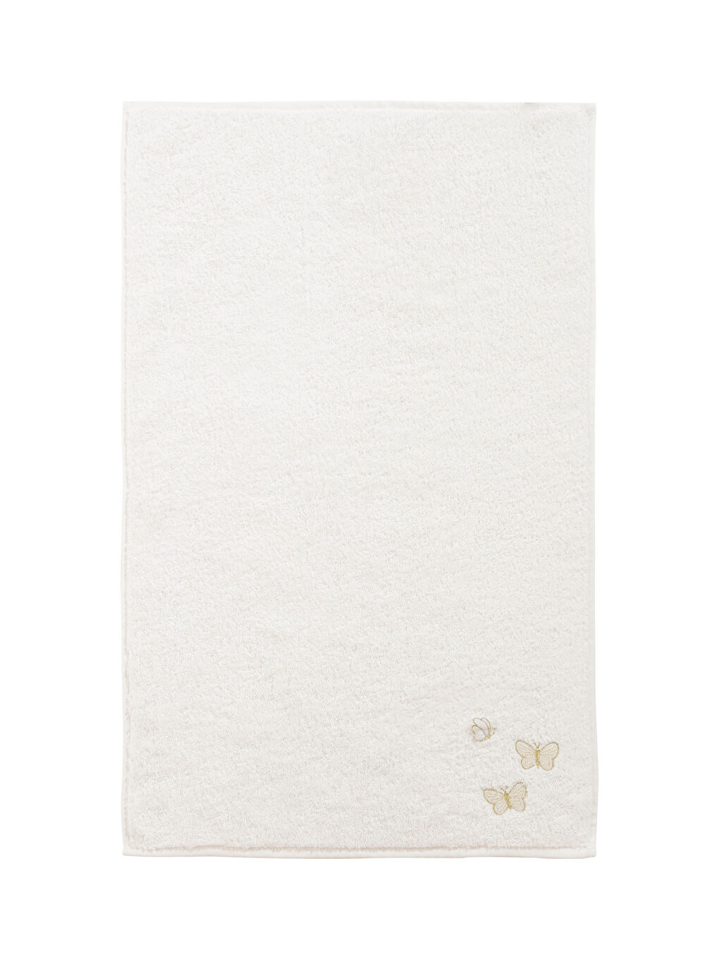 Butterfly Embroidered Cotton Face Towel 50x80 Cm -S5N073Z8-EEW