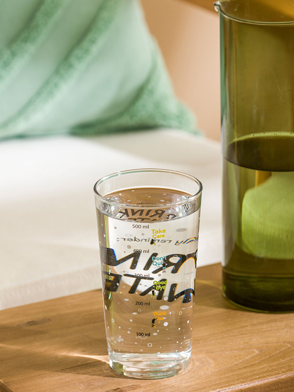 LCW HOME Karişik Baskılı Cam Su Bardağı 500 ml - 1