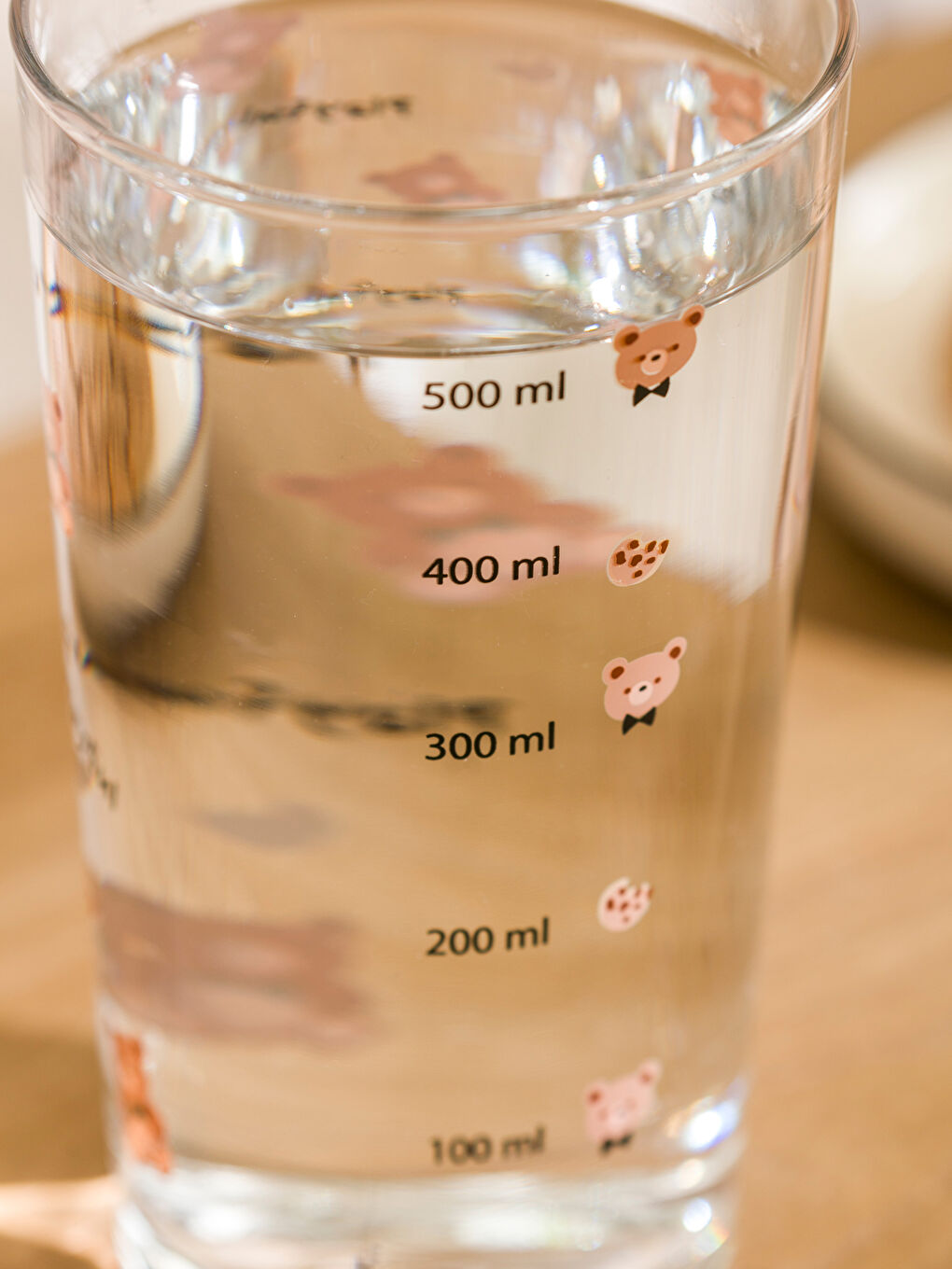 LCW HOME Karişik Ayı Baskılı Cam Bardak 500 ml - 3