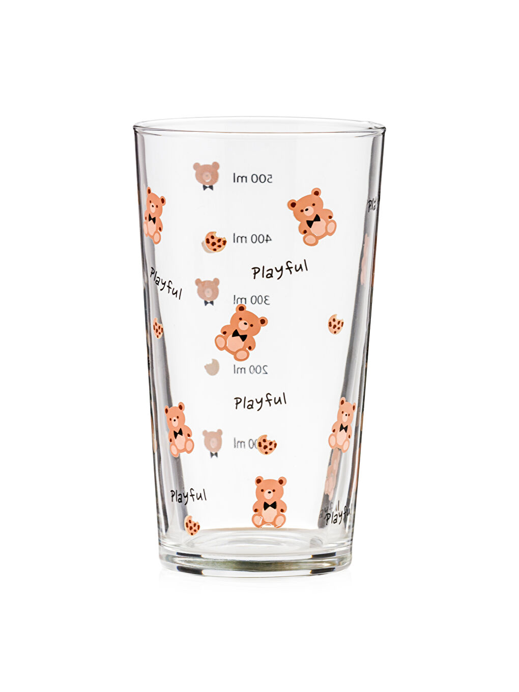 LCW HOME Karişik Ayı Baskılı Cam Bardak 500 ml - 4