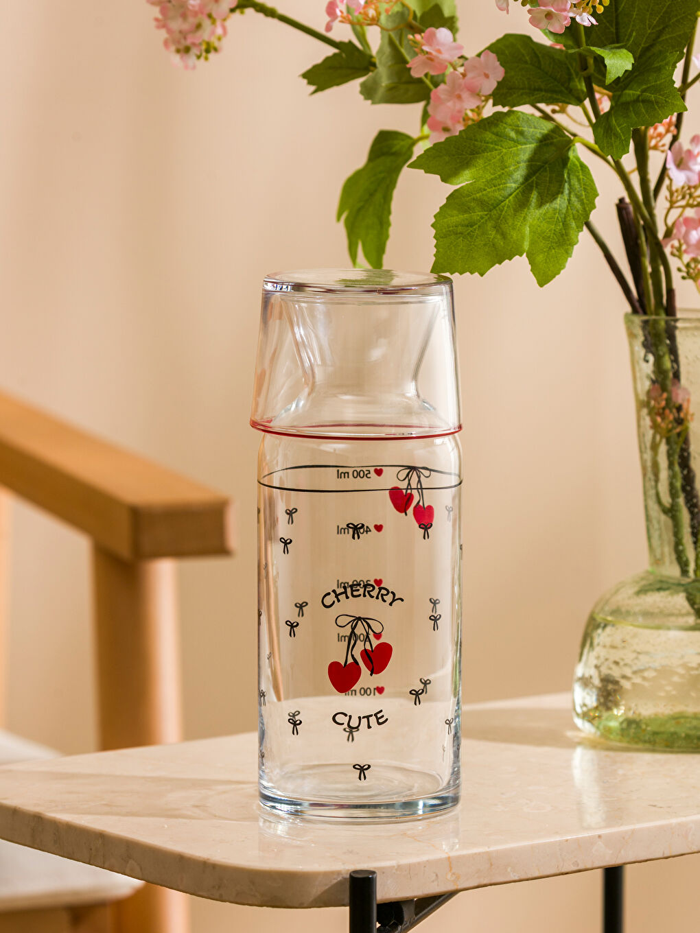 Karışık Baskılı Cam Sürahi 700 ml-2