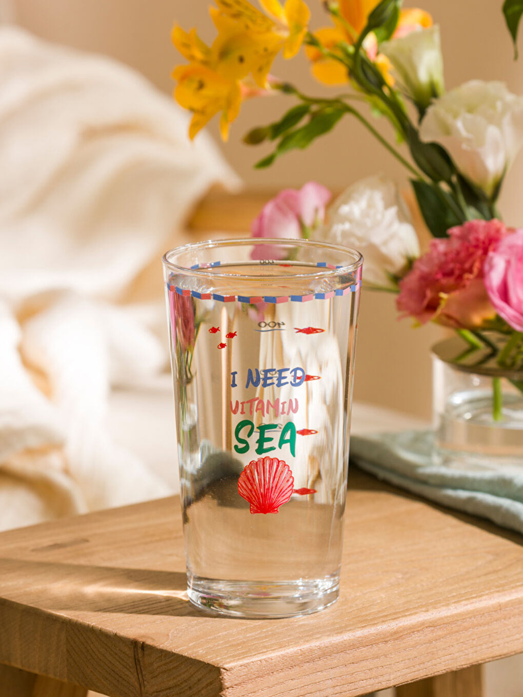 LCW HOME Karişik Baskılı Cam Su Bardağı 500 ml