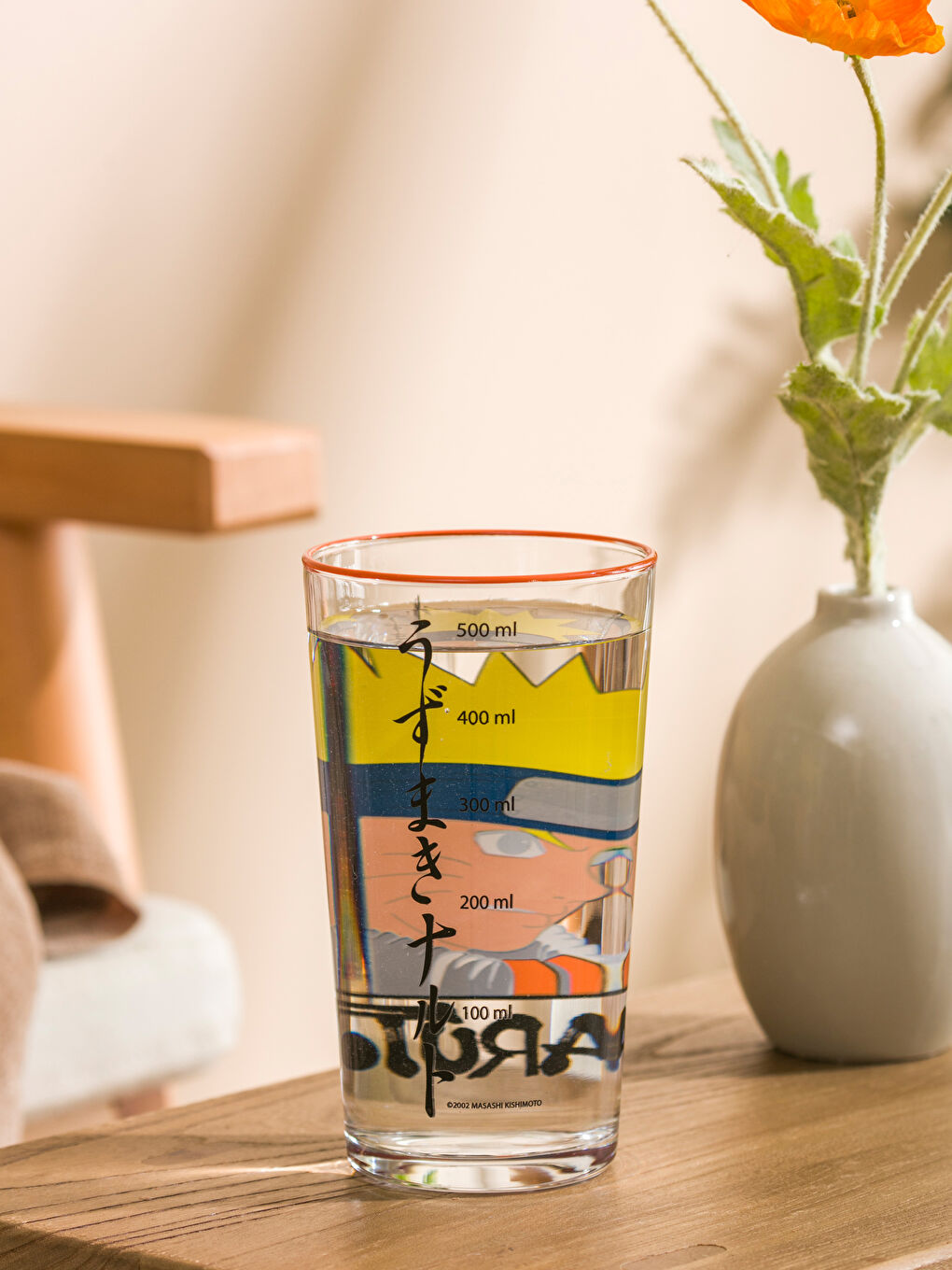 Karışık Naruto Baskılı Cam Bardak 570 ml-1