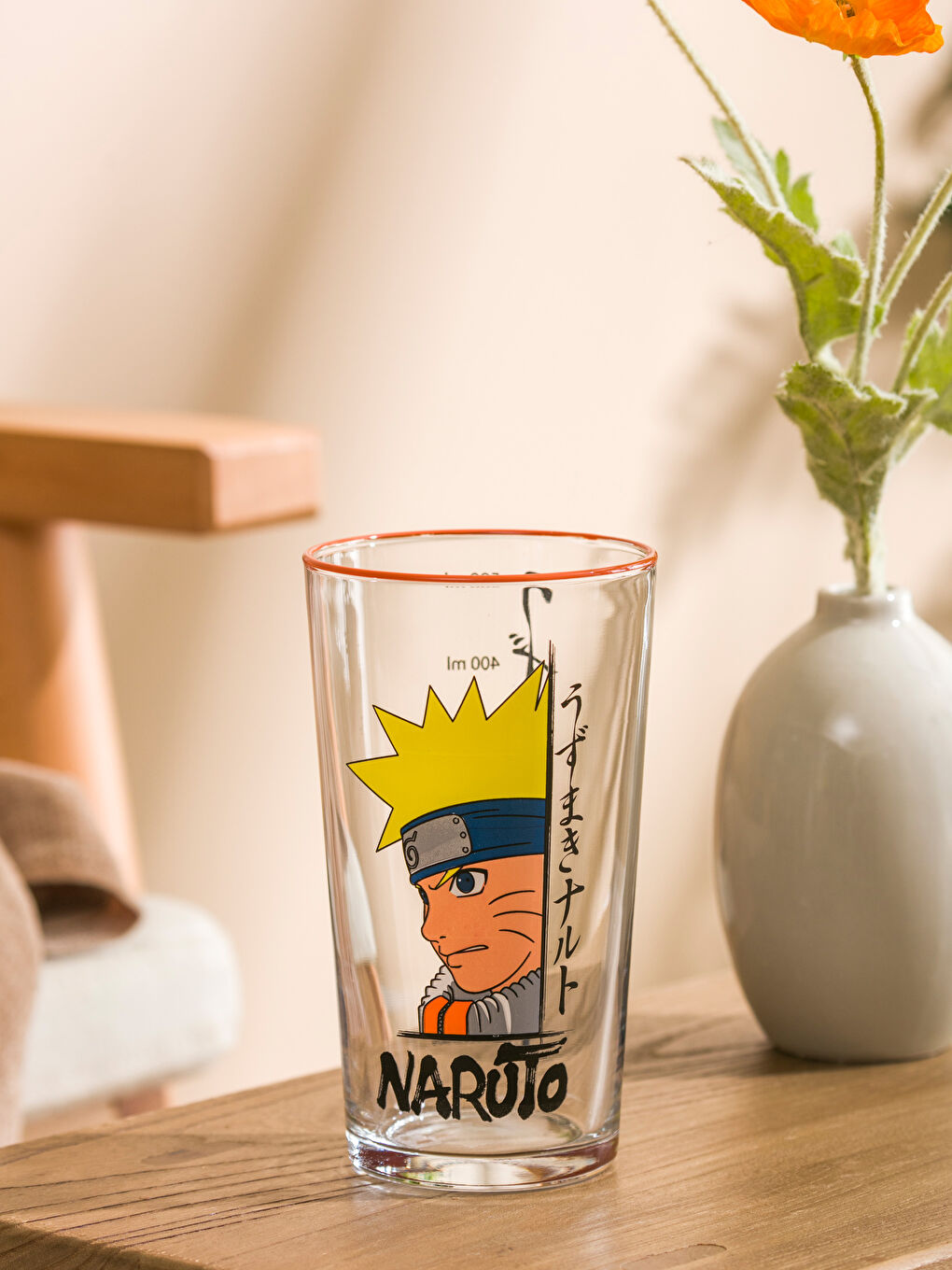 Karışık Naruto Baskılı Cam Bardak 570 ml-2
