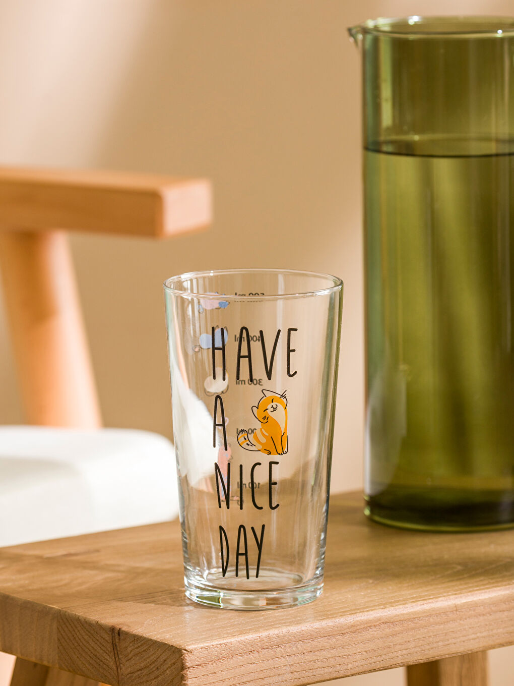 LCW HOME Karişik Kedi Baskılı Cam Bardak 500 ml - 2