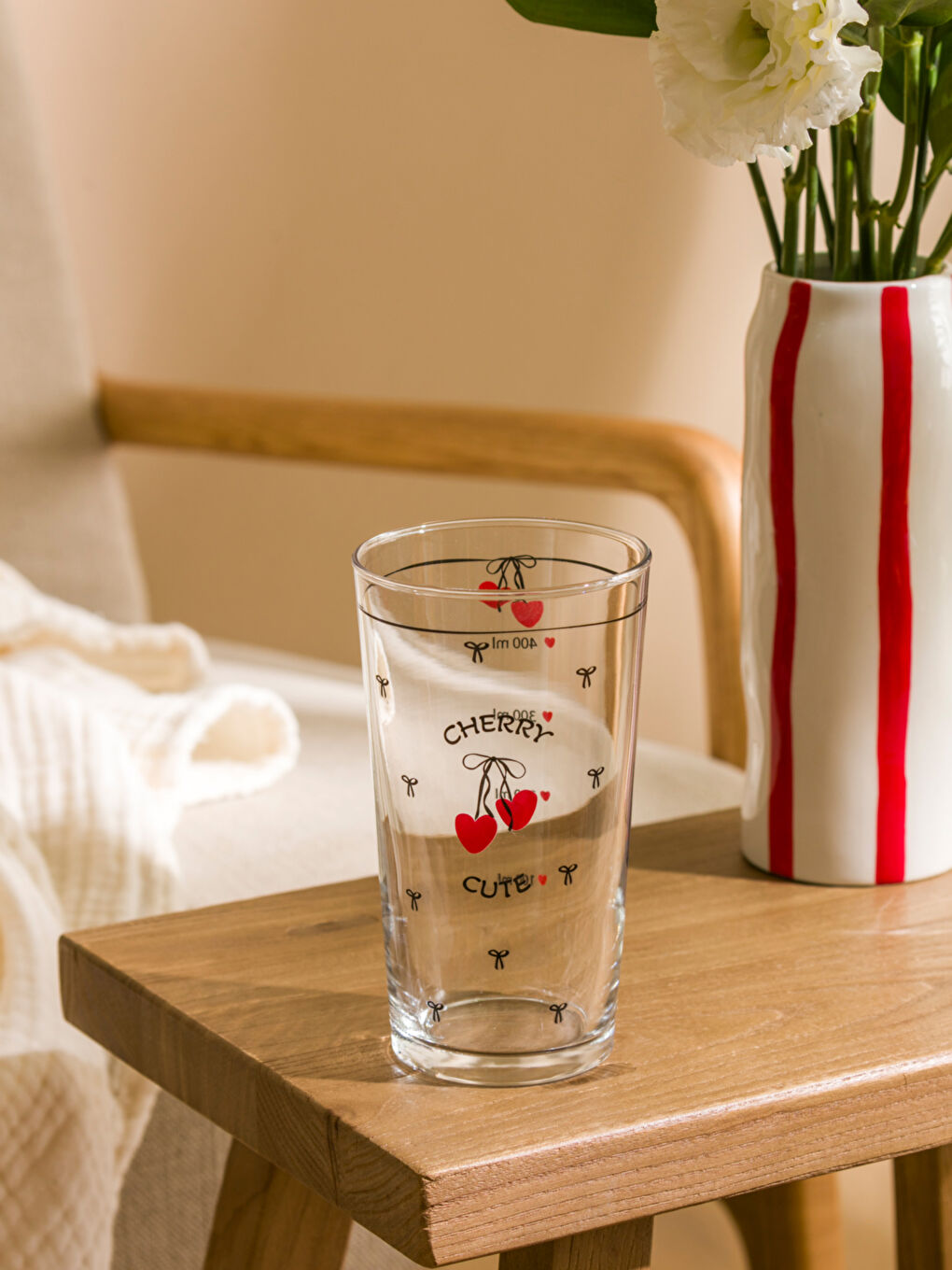 Karışık Fiyonk Baskılı Cam Su Bardağı 570 ml-2