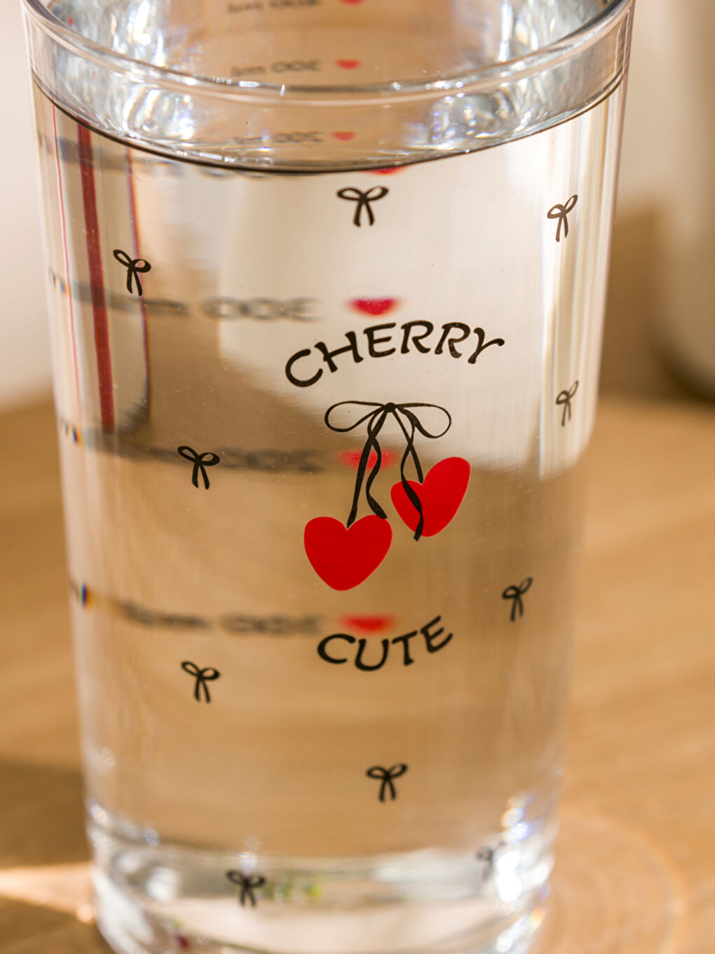 Karışık Fiyonk Baskılı Cam Su Bardağı 570 ml-3