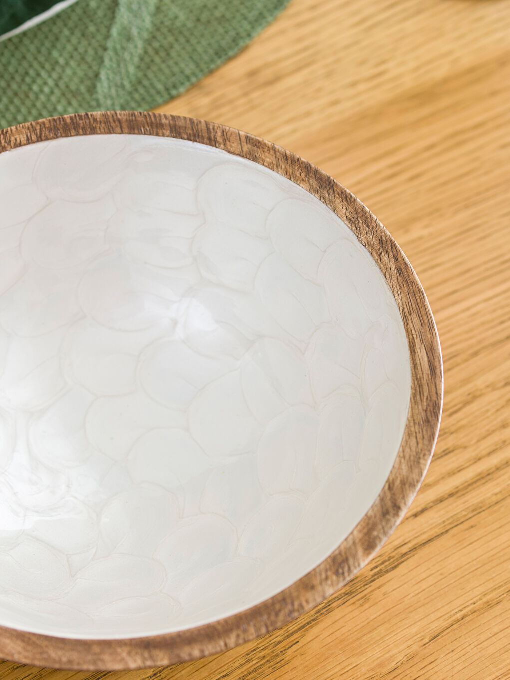 Karışık Ahşap Yüzey Kase 20 cm-2