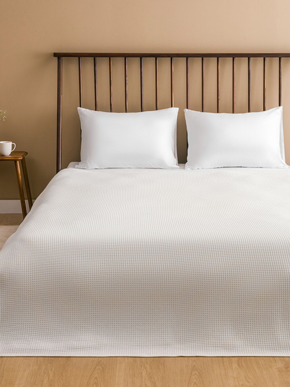 BEIGE Double Pique Bedspread -S5N646Z8-DLL