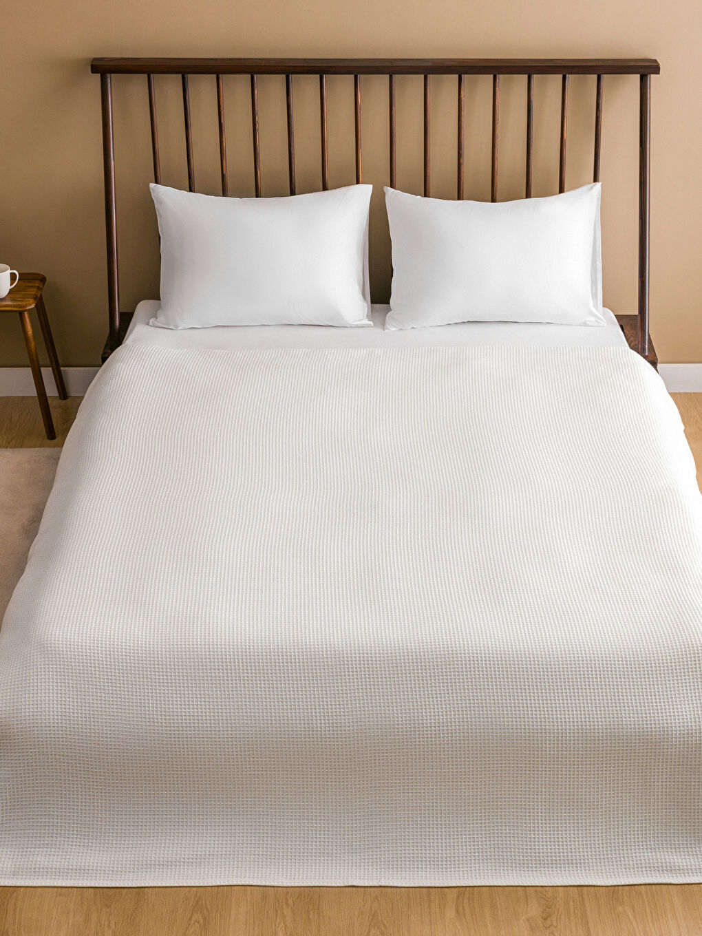 BEIGE Double Pique Bedspread -S5N646Z8-DLL