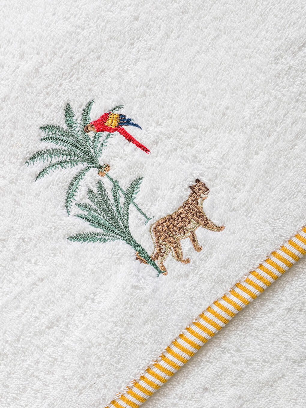 Embroidered Cotton Face Towel 50x80 Cm -S5N714Z8-EEW