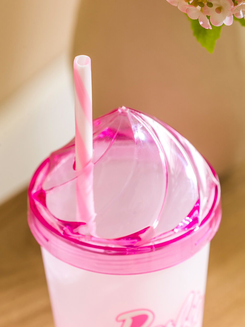 Barbie Printed Straw Glass 540 ml-2