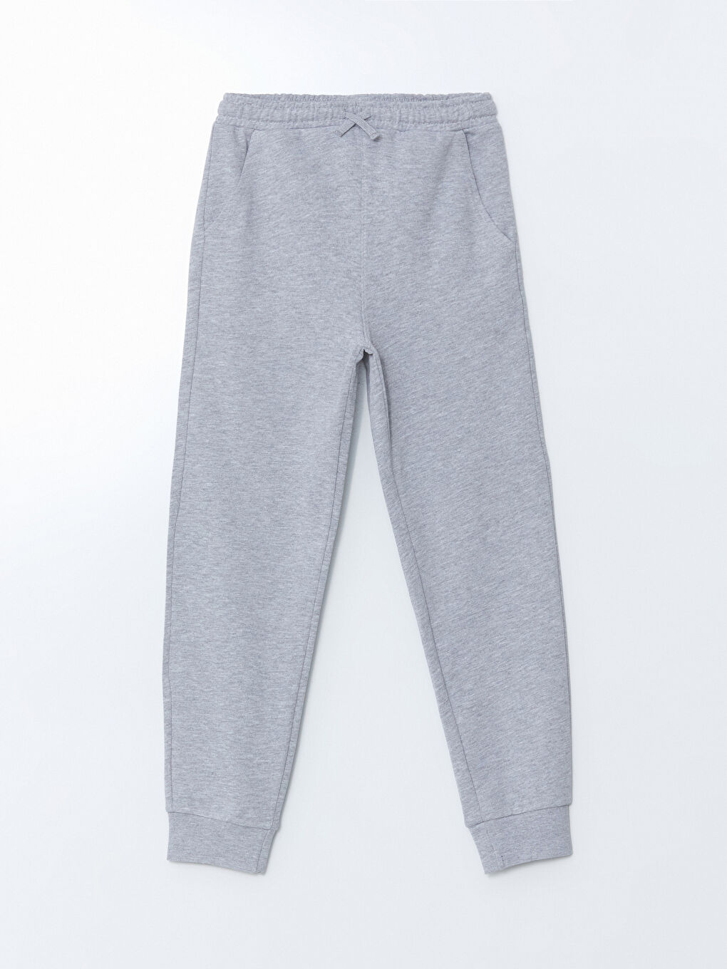 Gri Beli Lastikli Erkek Çocuk Jogger Eşofman Altı