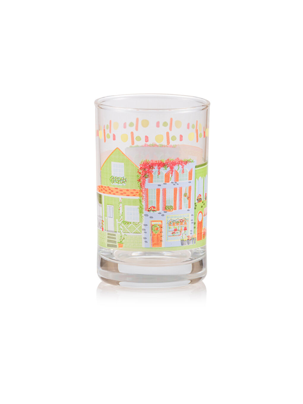 Printed Glass Tumbler Set 4-pack 125 ml-4