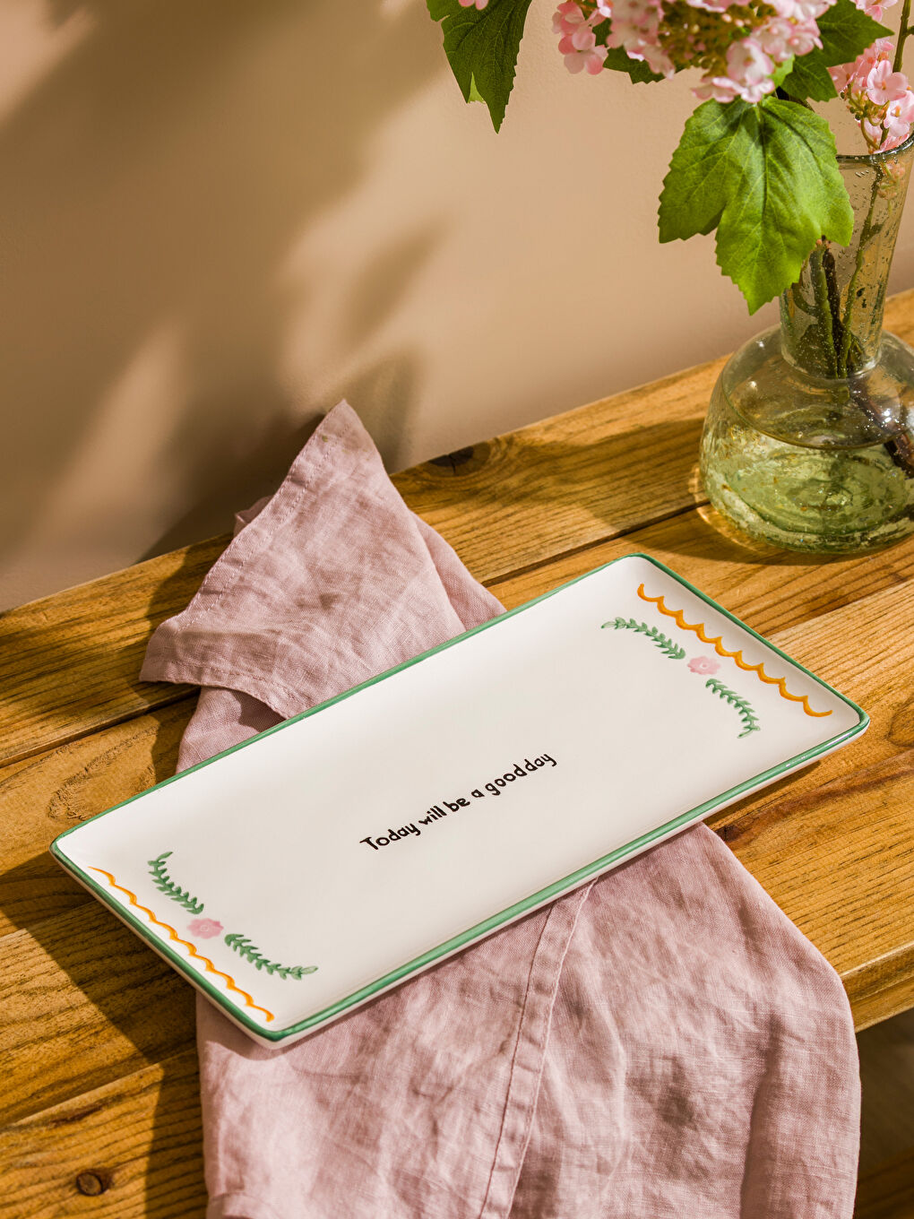 Printed Ceramic Serving Plate 28 cm-1