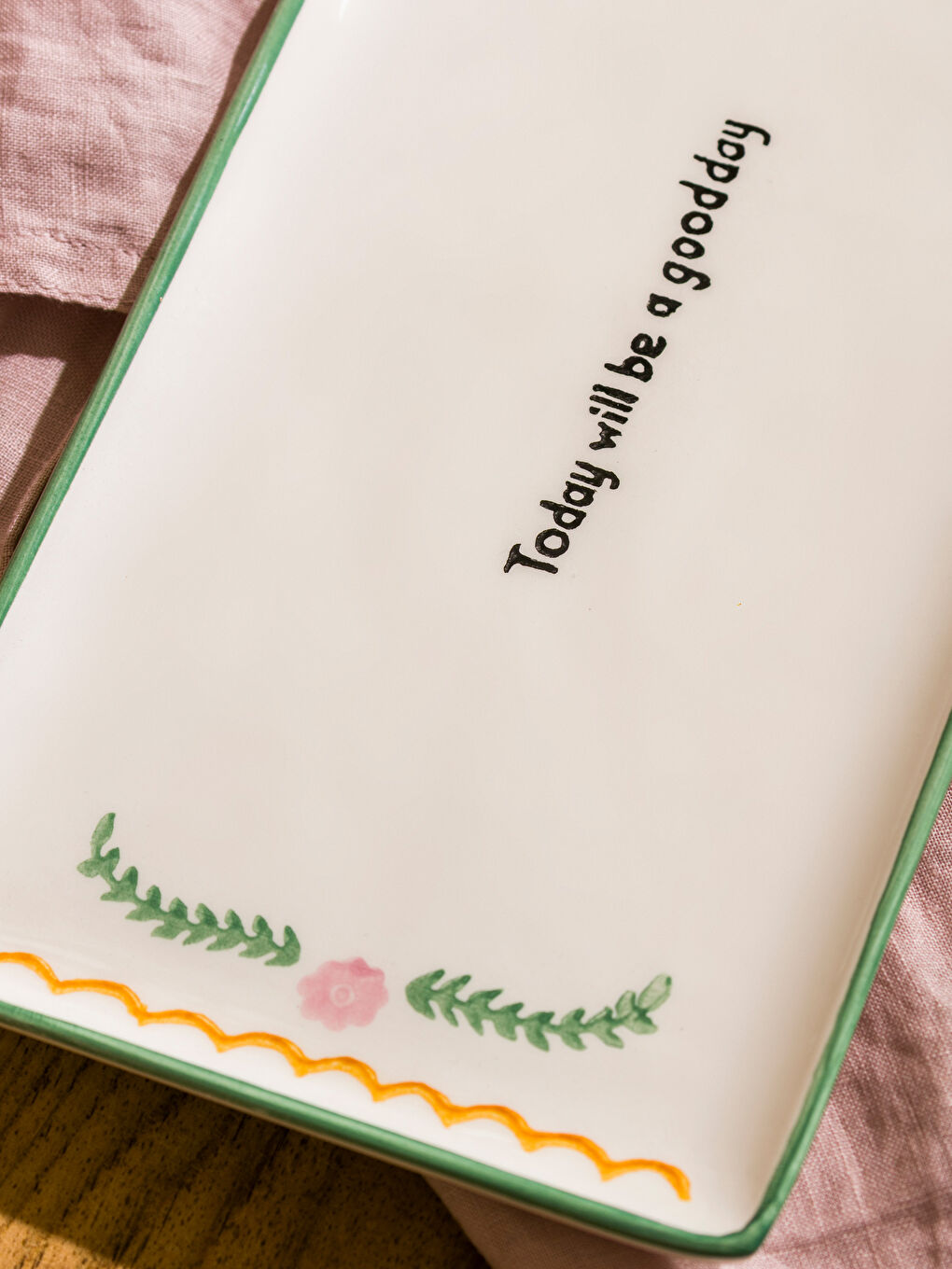 Printed Ceramic Serving Plate 28 cm-2