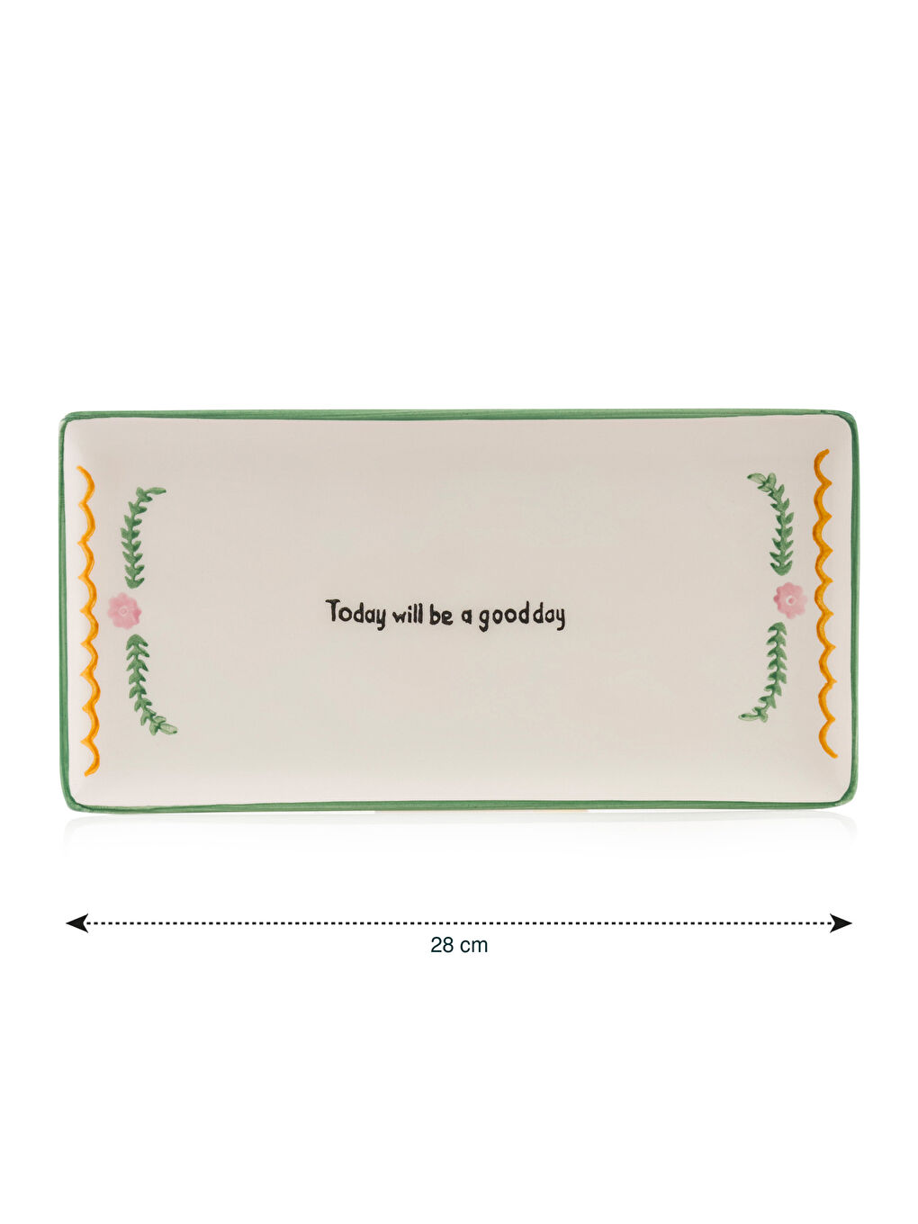 Printed Ceramic Serving Plate 28 cm-3