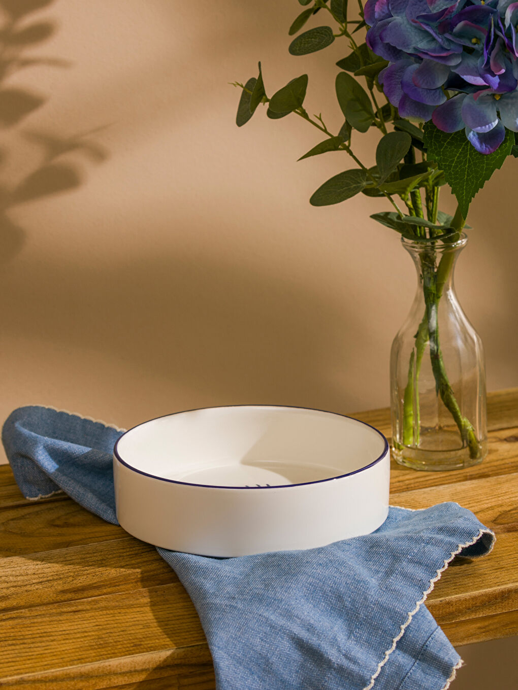 Karışık Göz Baskılı Seramik Salata Kasesi 17 cm-1