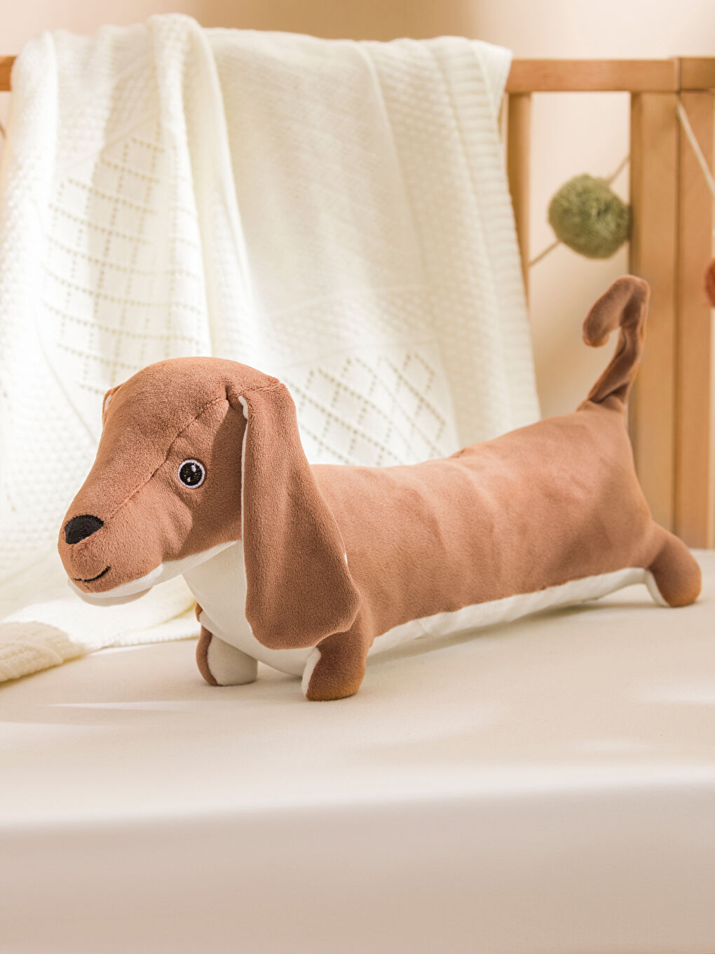 LCW HOME Sari Köpek Figürlü Bebek Kırlent 50 cm