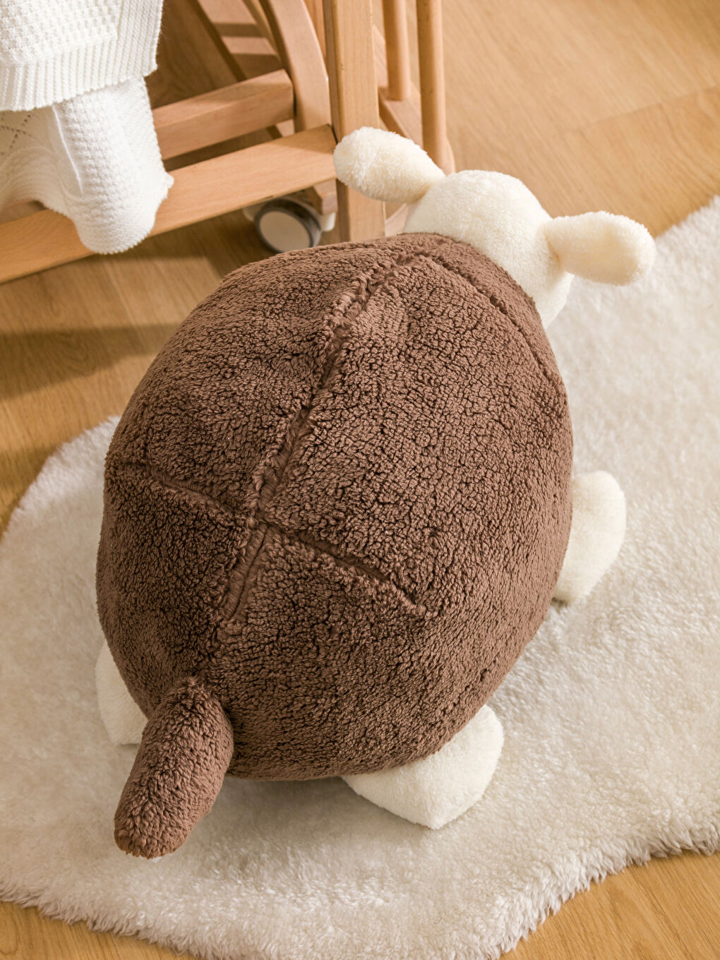 Қой бейнелі жұмсақ үлпілдек сәбиге арналған жастықша 60 см-2