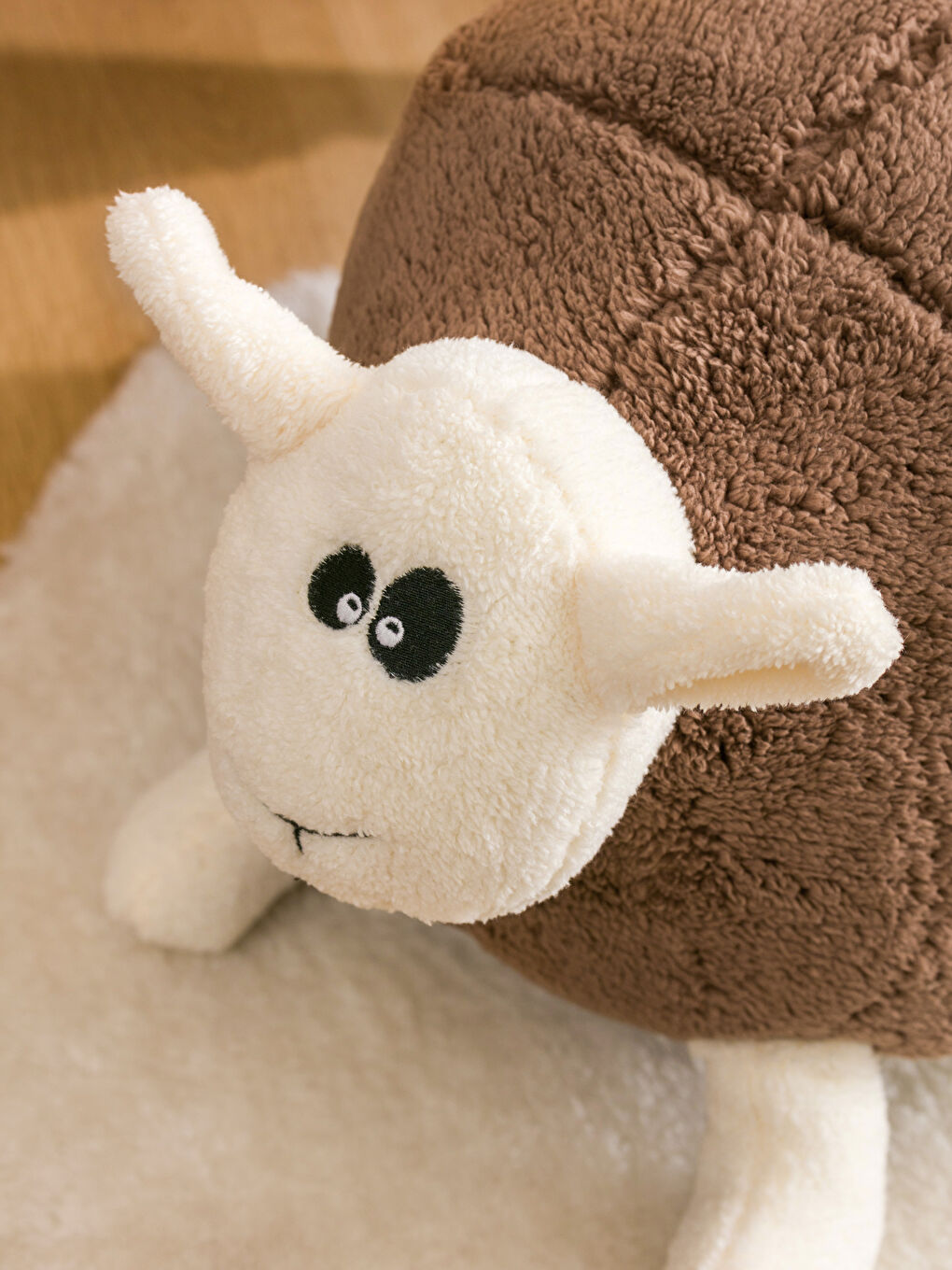 Қой бейнелі жұмсақ үлпілдек сәбиге арналған жастықша 60 см-3