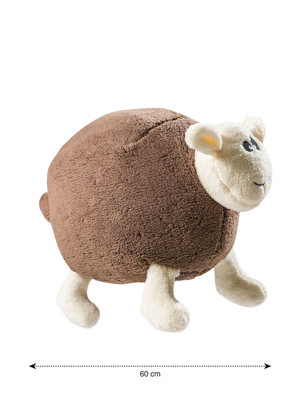 Қой бейнелі жұмсақ үлпілдек сәбиге арналған жастықша 60 см-4