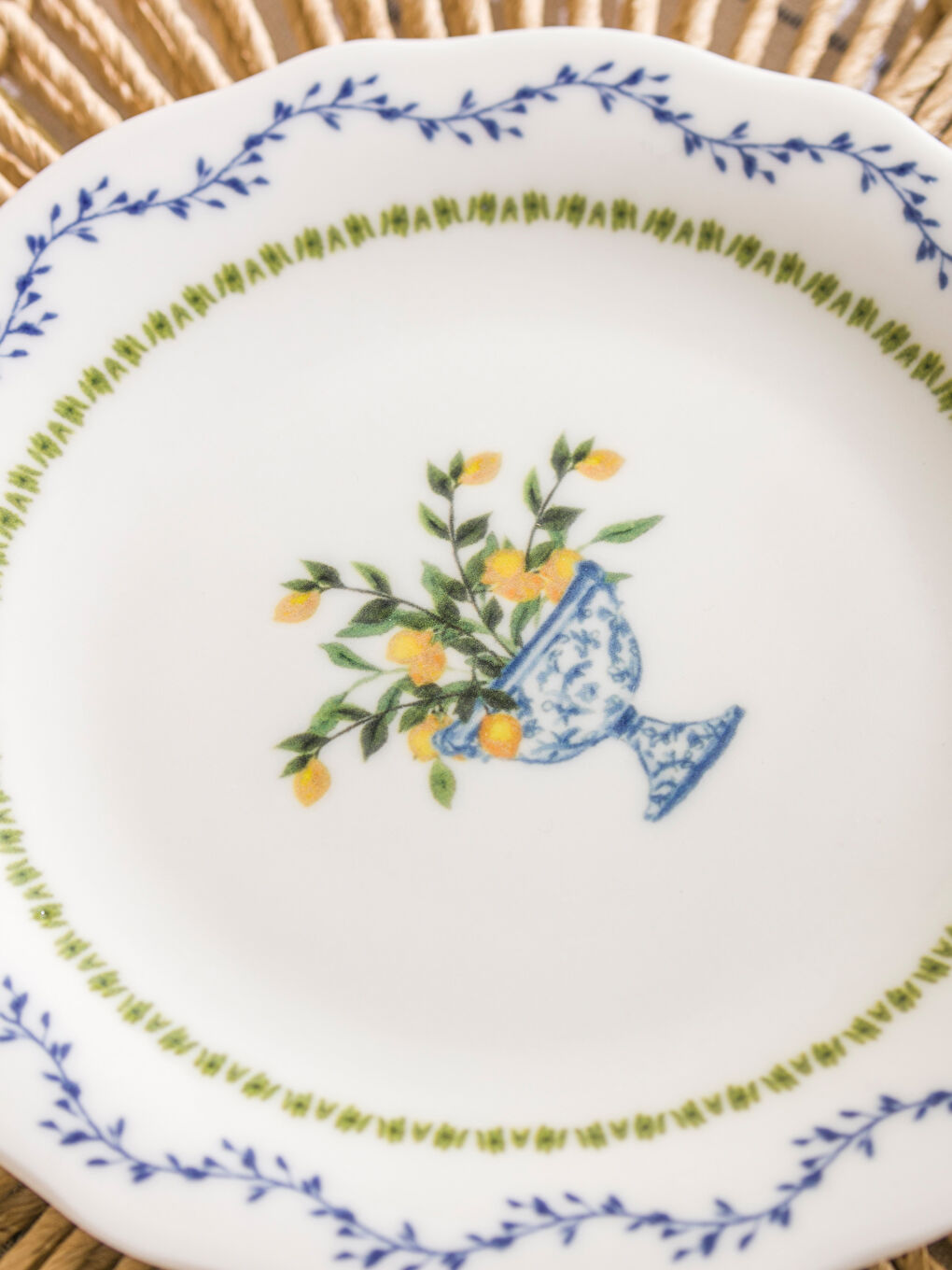 Karışık Baskılı Seramik Pasta Tabağı 21 cm-2