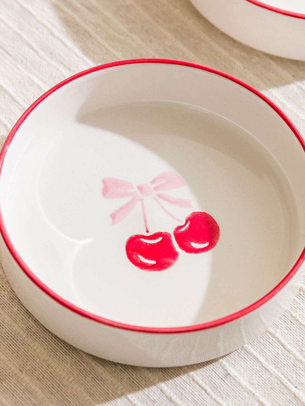 LCW HOME Kirmizi Kiraz Baskılı Kase Seti 4'lü 13 cm - 2